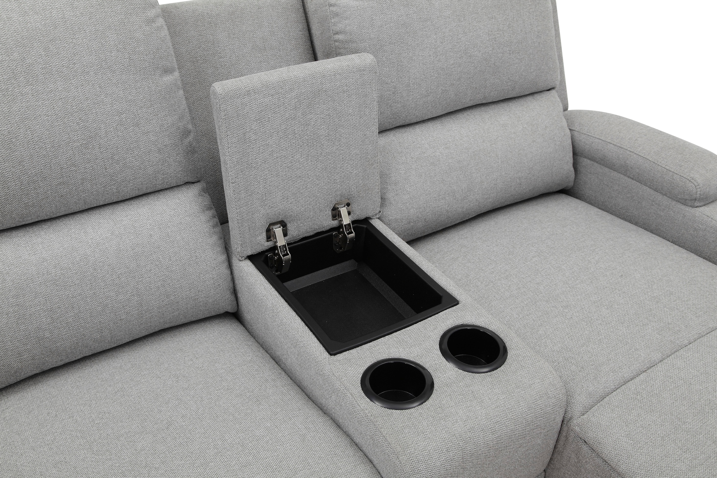 Home affaire Ecksofa »Napori Multimediasofa, 3er Kinosessel XXL, L-Form,«, Kinosofa mit Relaxfunktion, Getränkehalter, Staufach und Staukasten
