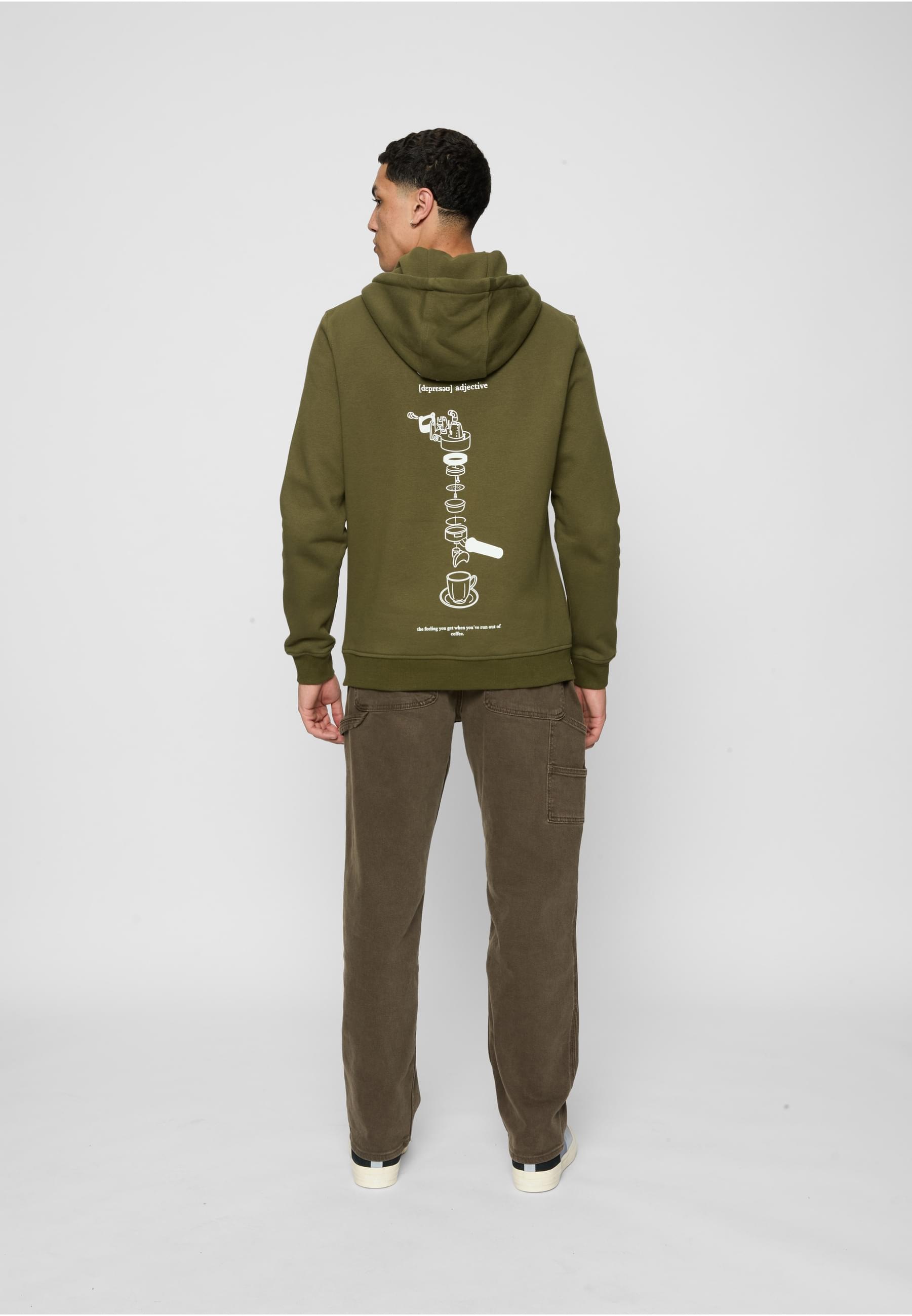 MisterTee Sweatshirt »MisterTee Herren Depresso Hoody«, (1 tlg.)