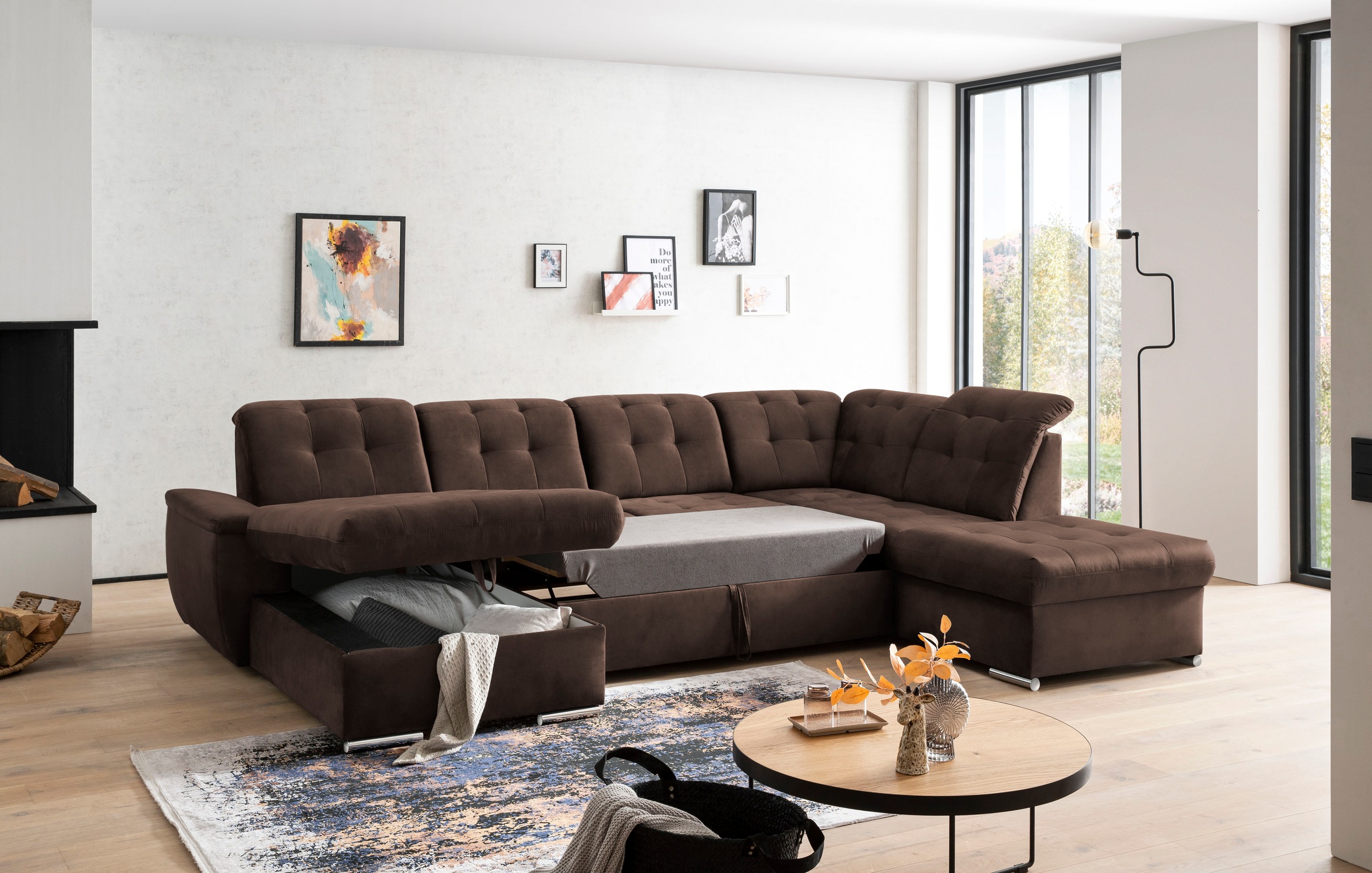 exxpo - sofa fashion Wohnlandschaft "Durango, aufwendige Sitz- und Rückenve günstig online kaufen