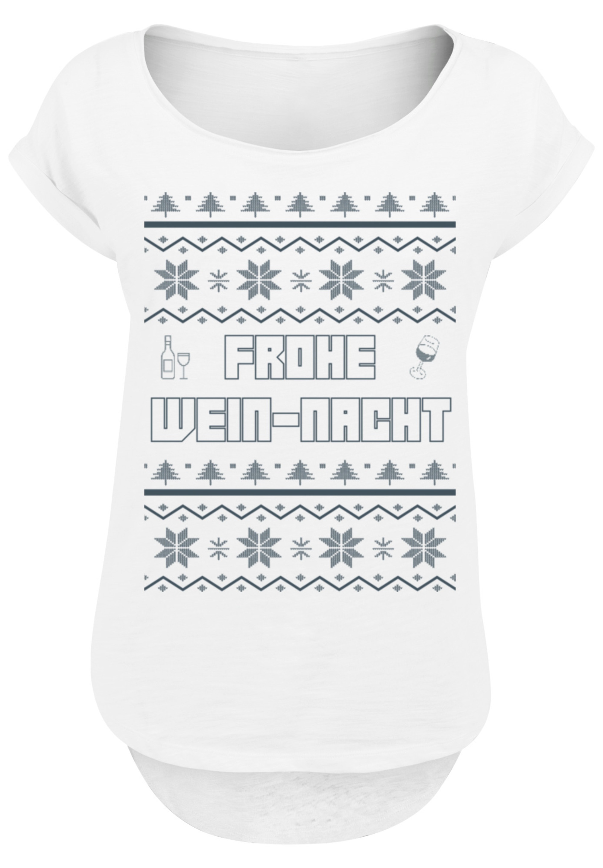 F4NT4STIC T-Shirt »Frohe Wein-Nacht«, Print