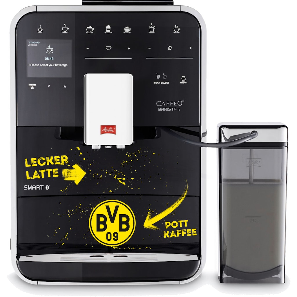 Melitta Kaffeevollautomat »Barista TS Smart® BVB-Edition«, Für Fans des Borussia Dortmund, 21 Kaffeerezepte & 8 Benutzerprofile