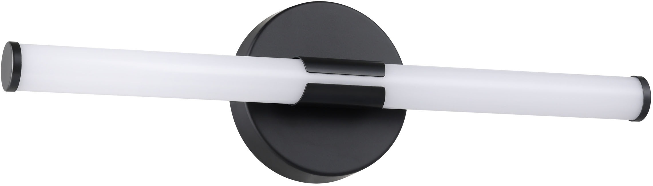 EGLO Spiegelleuchte "RAMOLA Spiegellampe - Stahl - LED - 7,5W - IP44", 1, H: 12cm, 1 Stk.schwarz, Badezimmer, Leuchten, Wandlampe, Badezimmerlampe,