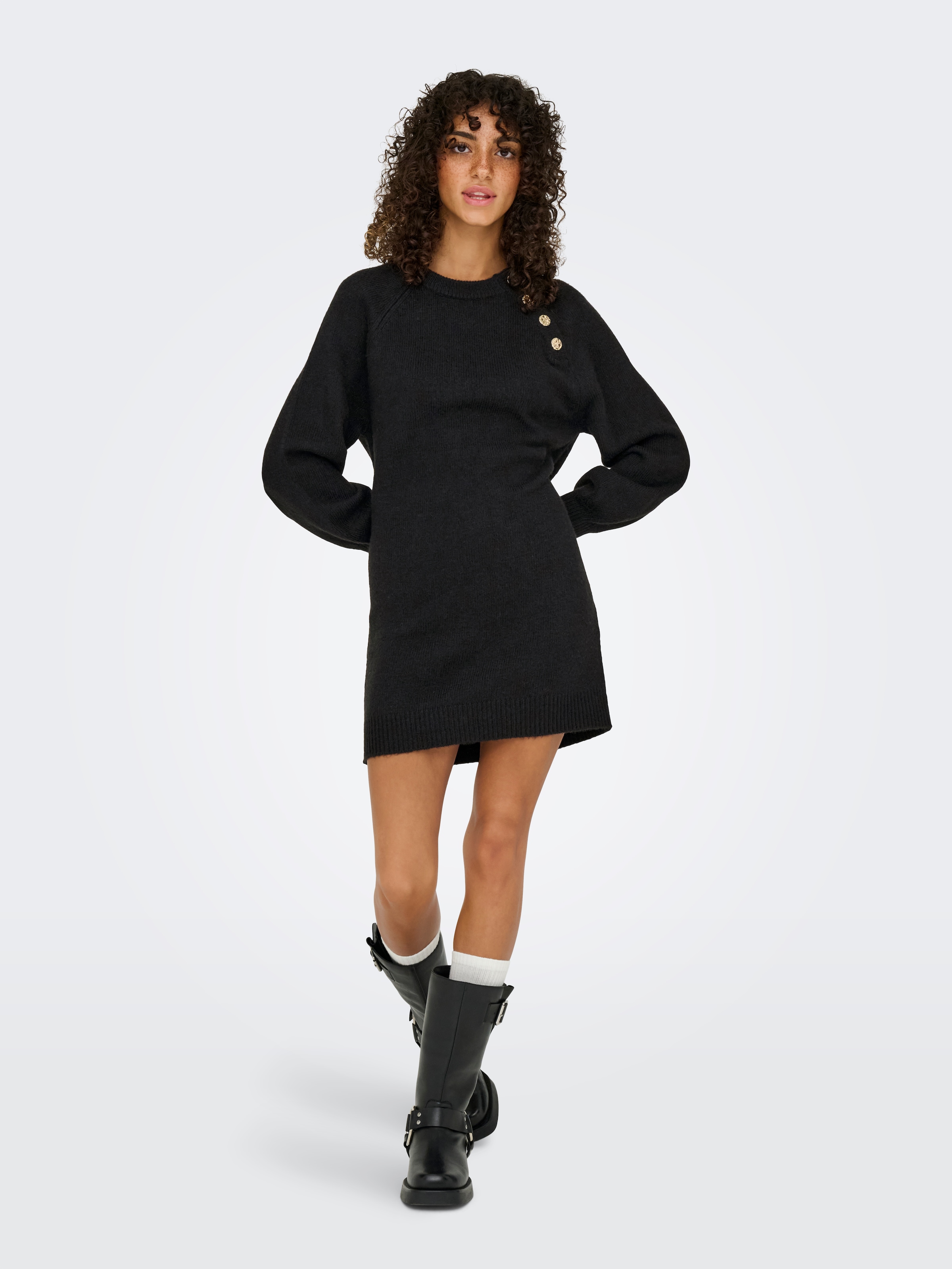 ONLY Midikleid »ONLEMMA LIFE LS BUTTON ONEC DRESS CC KNT« Sommerkleid