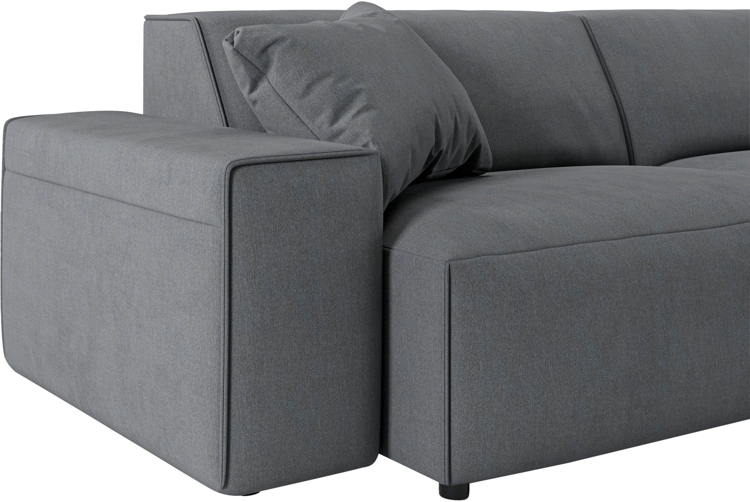 andas Big-Sofa »Glimminge  auch in Breitcord, Feincord + Easy care-Bezug,«, besondere Kedernähte Zierkissen