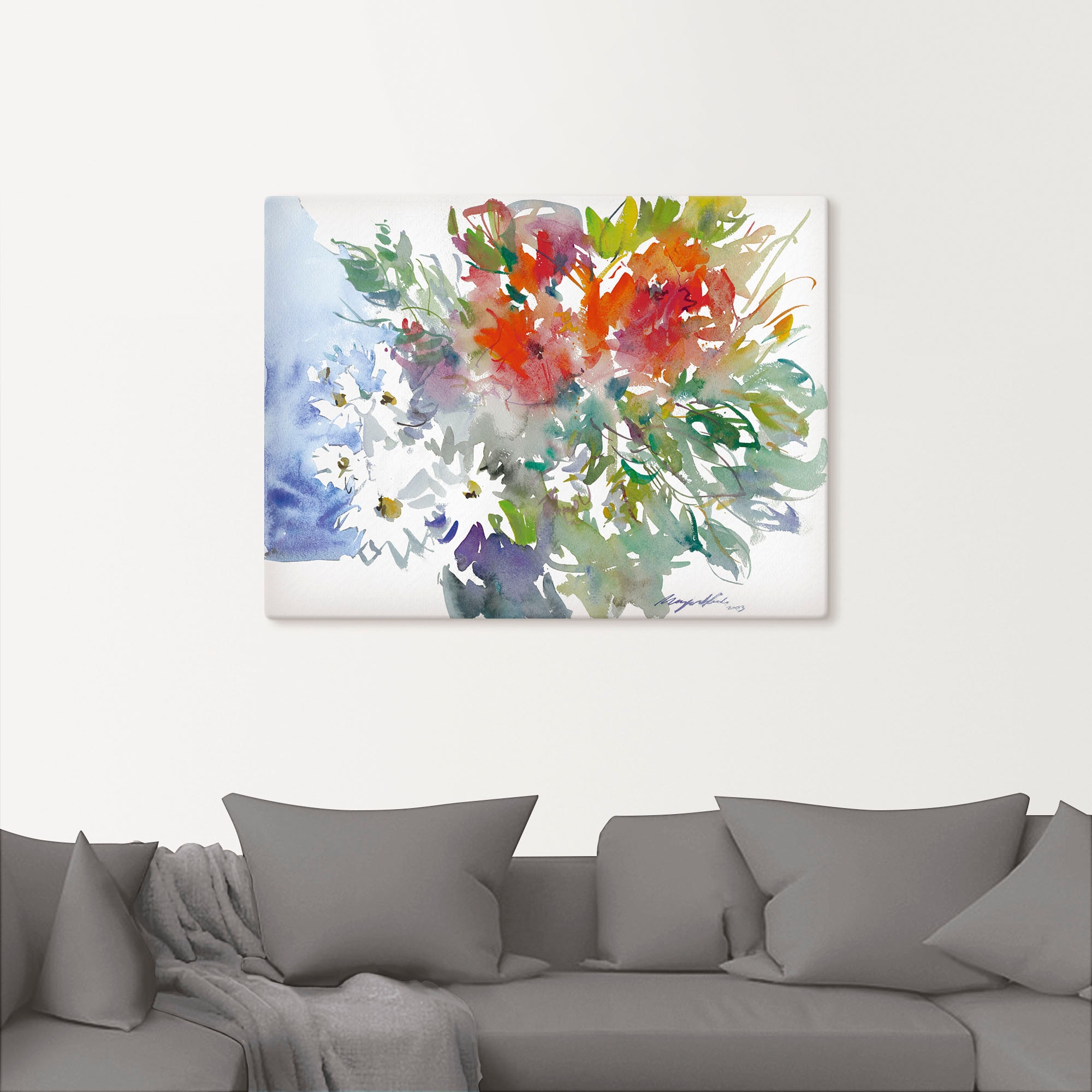 Artland Wandbild »Blumenstrauß II«, Blumen, (1 St.), als Leinwandbild, Poster, Wandaufkleber in verschied. Größen