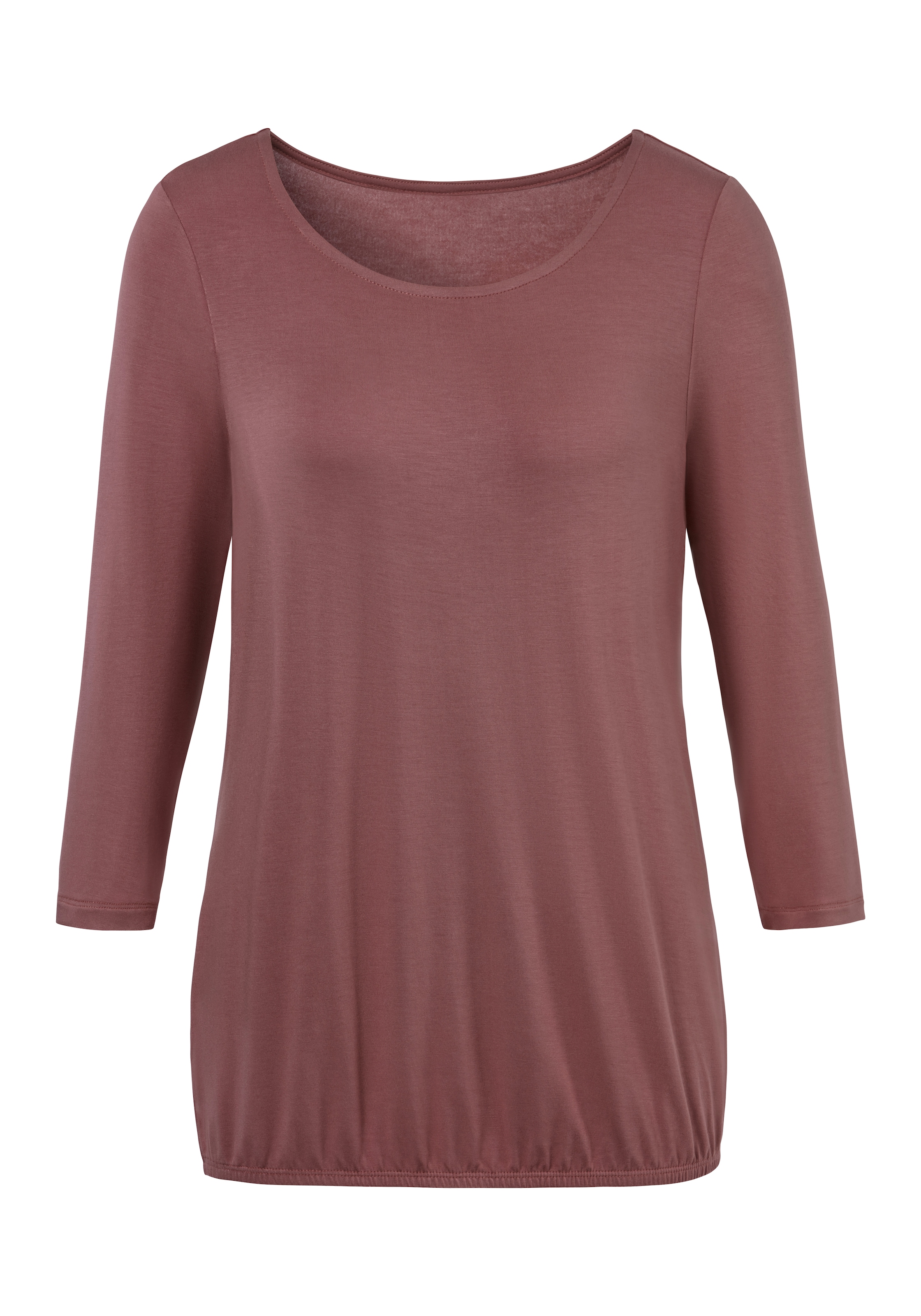 Vivance 3/4-Arm-Shirt, (2er-Pack), mit elastischem Saumabschluss