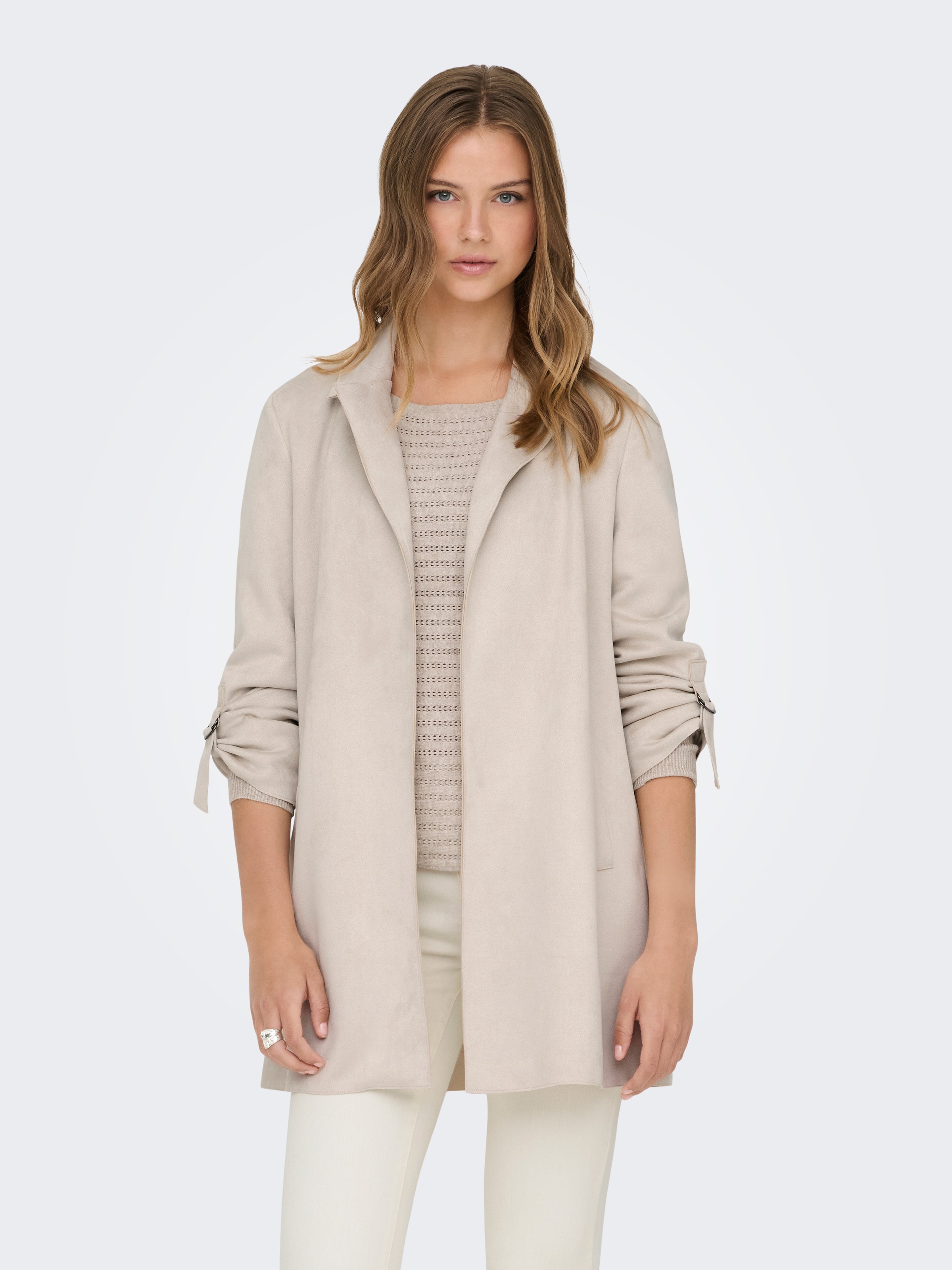 ONLY Langjacke "ONLJOLINE FAUX SUEDE COAT LIFE CC OTW" mit Reverskragen, we günstig online kaufen