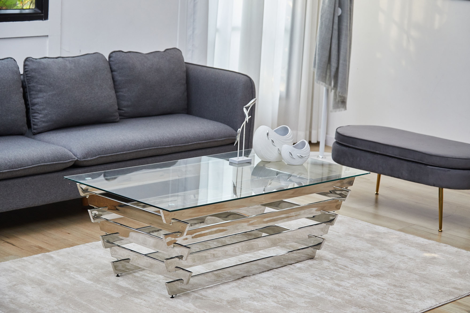 SalesFever Couchtisch "Eleganter Couchtisch für Wohnzimmer", Edles Design-G günstig online kaufen