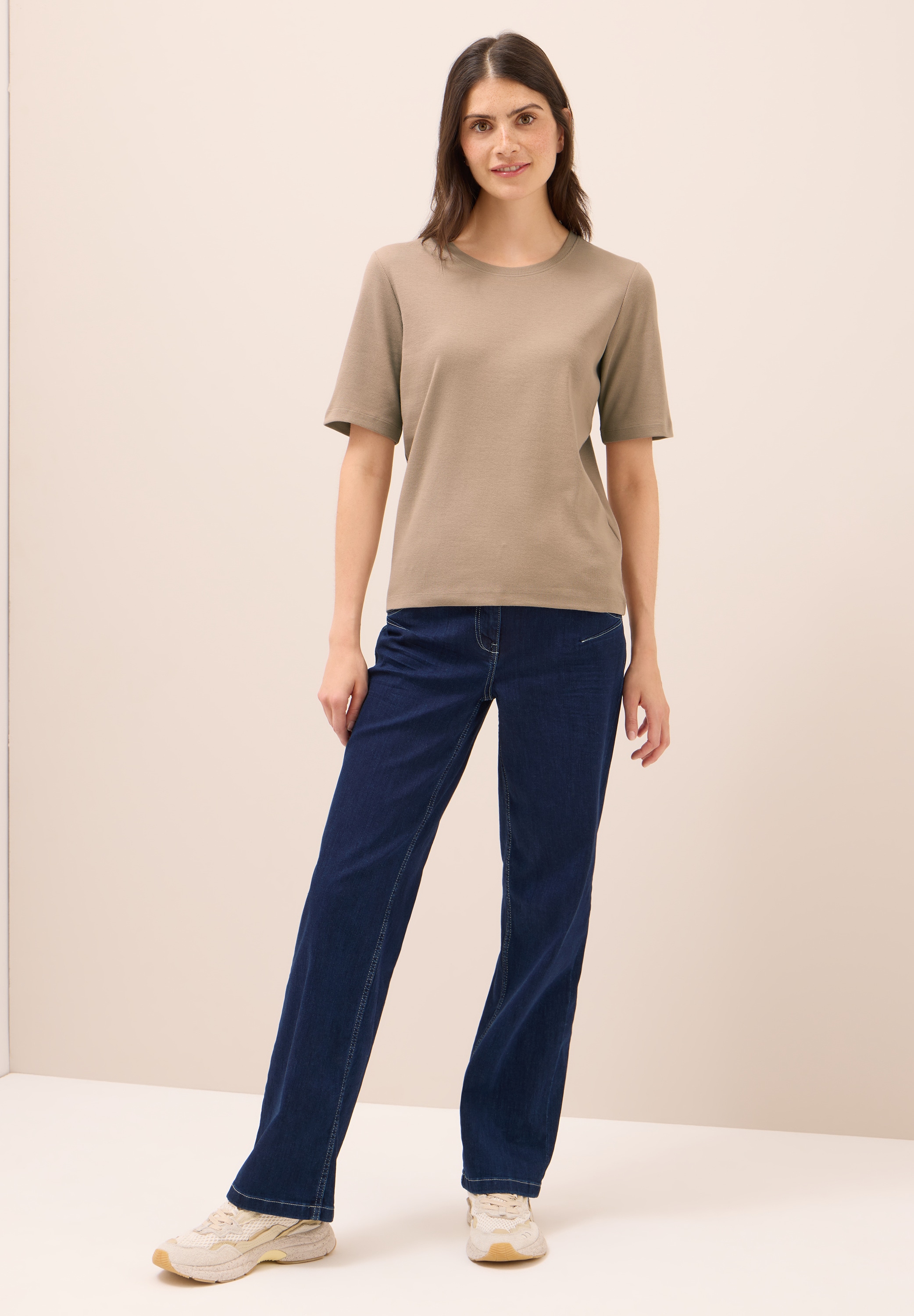 Cecil T-Shirt, aus Baumwolle mit Stretchante