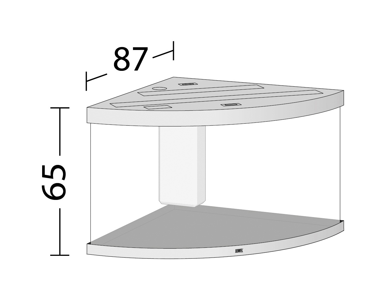 Juwel Aquarien-Set »Trigon 350 LED«, 350 Liter, BxTxH: 123x87x138 cm, inkl.  Starter-Set günstig | BAUR