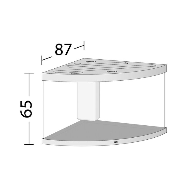 Starter-Set BAUR günstig »Trigon LED«, BxTxH: inkl. Aquarien-Set 123x87x138 cm, Liter, 350 Juwel 350 |