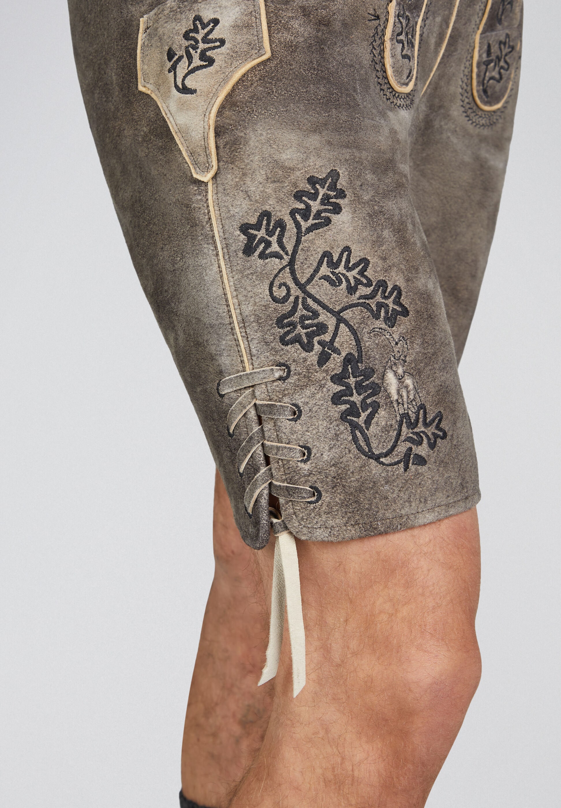 Spieth & Wensky Lederhose »Hornbeck«  detailreiche Stickerei