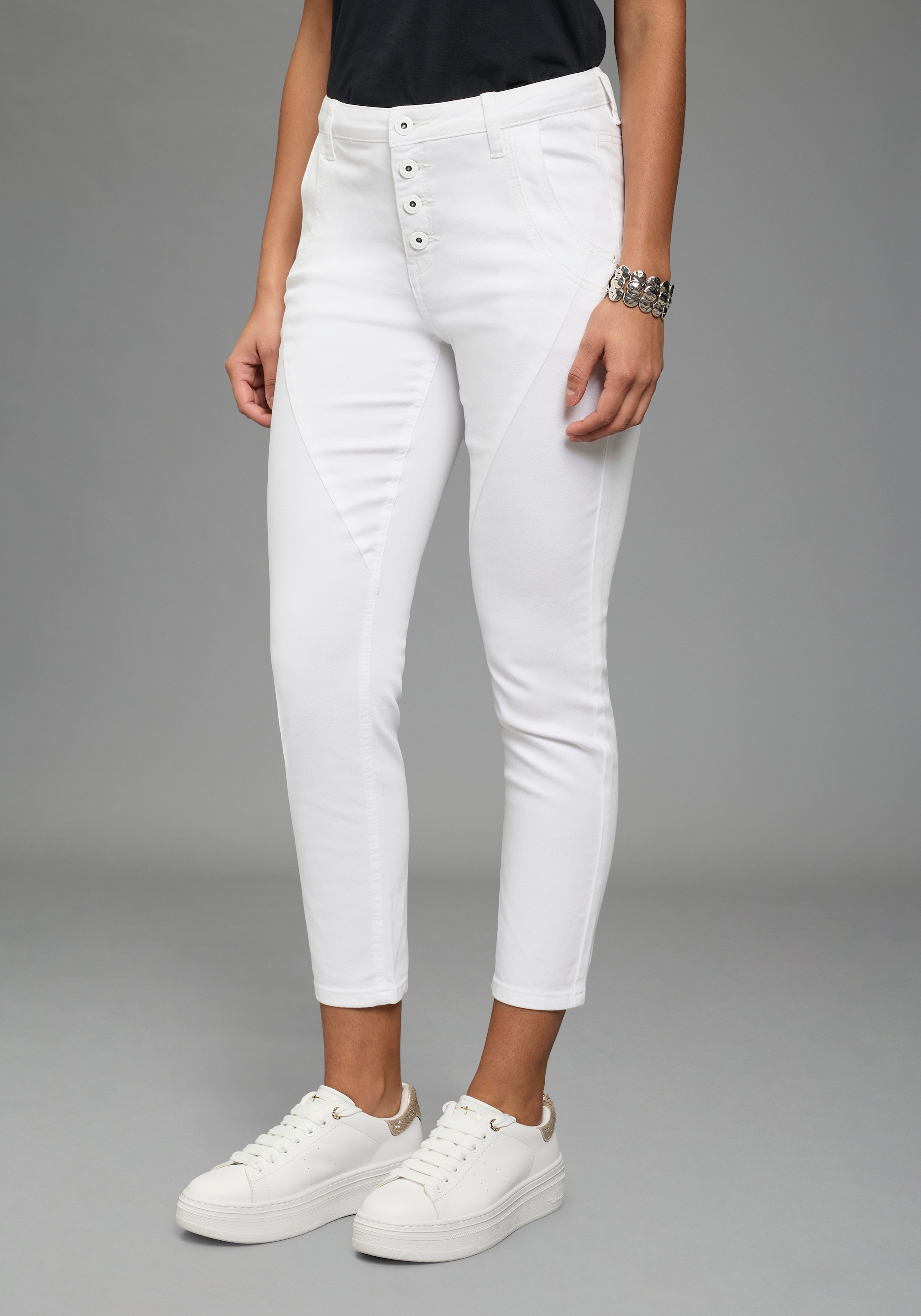 Bruno Banani 7/8-Jeans Skinny Fit, extra enger Beinverlauf, 7/8-Länge, mit günstig online kaufen