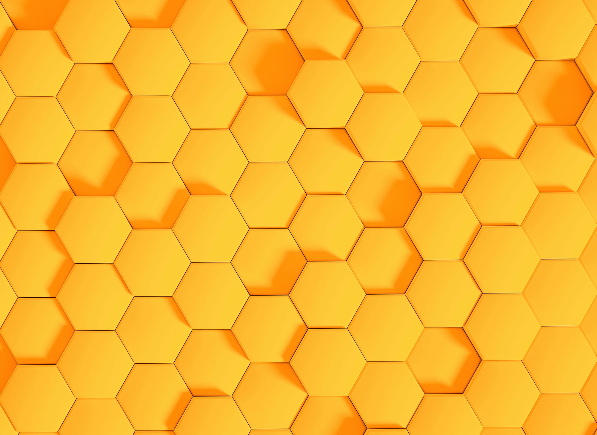 living walls Fototapete "Designwalls Honeycomb 2" glatt Vlies, Wand, Schräge, Decke