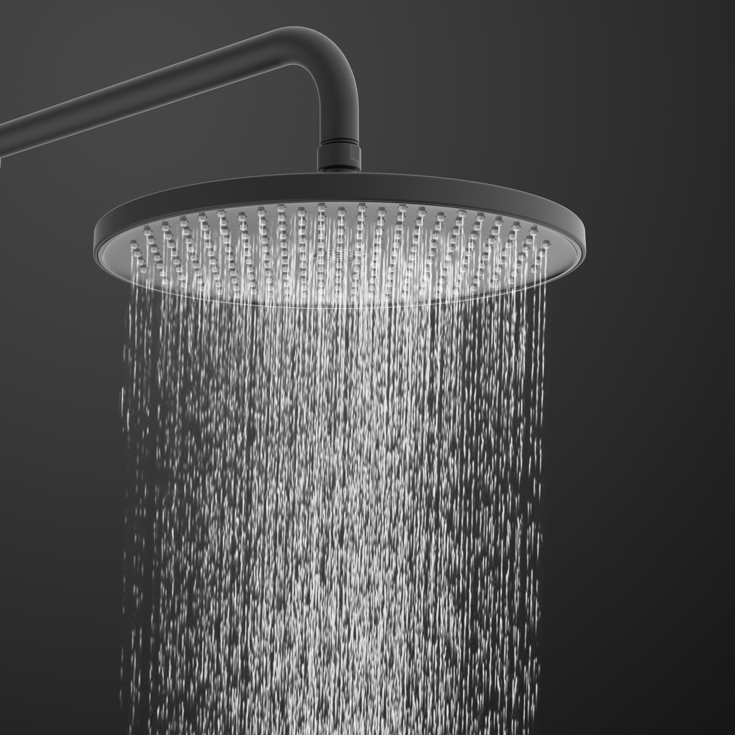 Schütte Brausegarnitur »KARIBIK«, Brause-Komplettset, schwarz matt, für die Dusche, Überkopfbrauseset