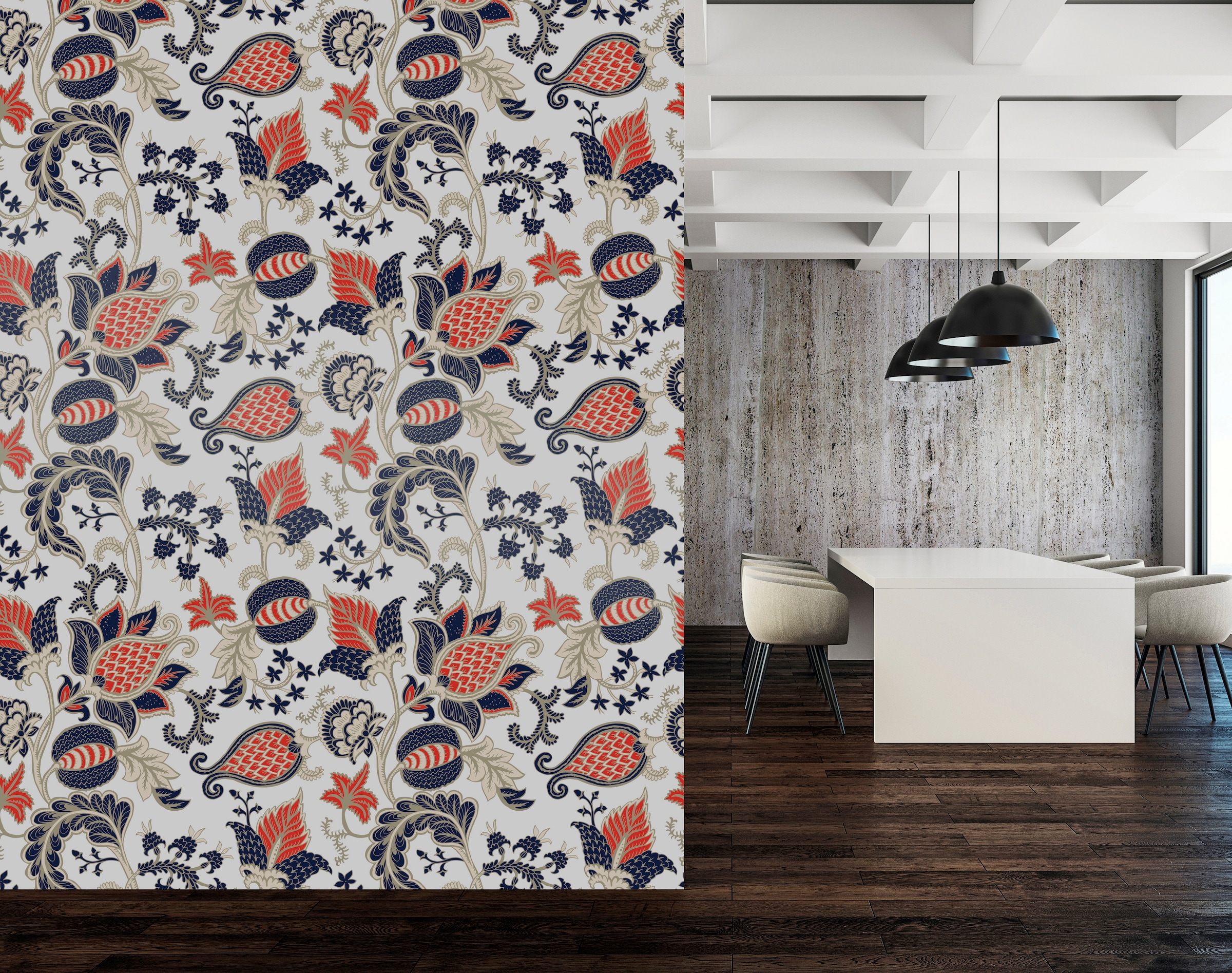 queence Vinyltapete »Henriette«, bedruckt-Barock-Antikoptik-Kunst, 90x250cm, selbstklebend, kinderleichte Anbringung, Sticker