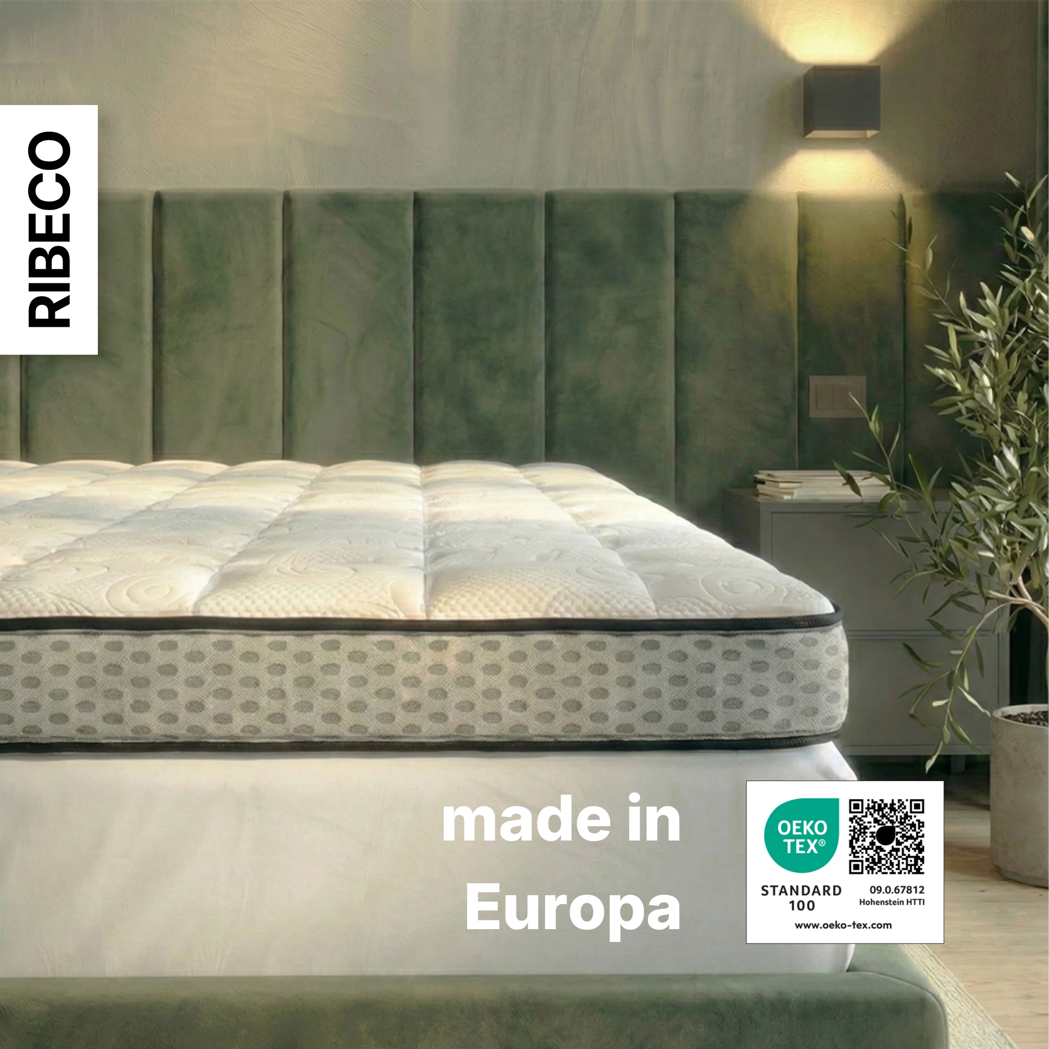 RIBECO Topper »Aaron MAXI, Topper 90x200 cm,180x200 cm« Matratze, Boxspringbett geeignet, ergonomisch, Made in EU