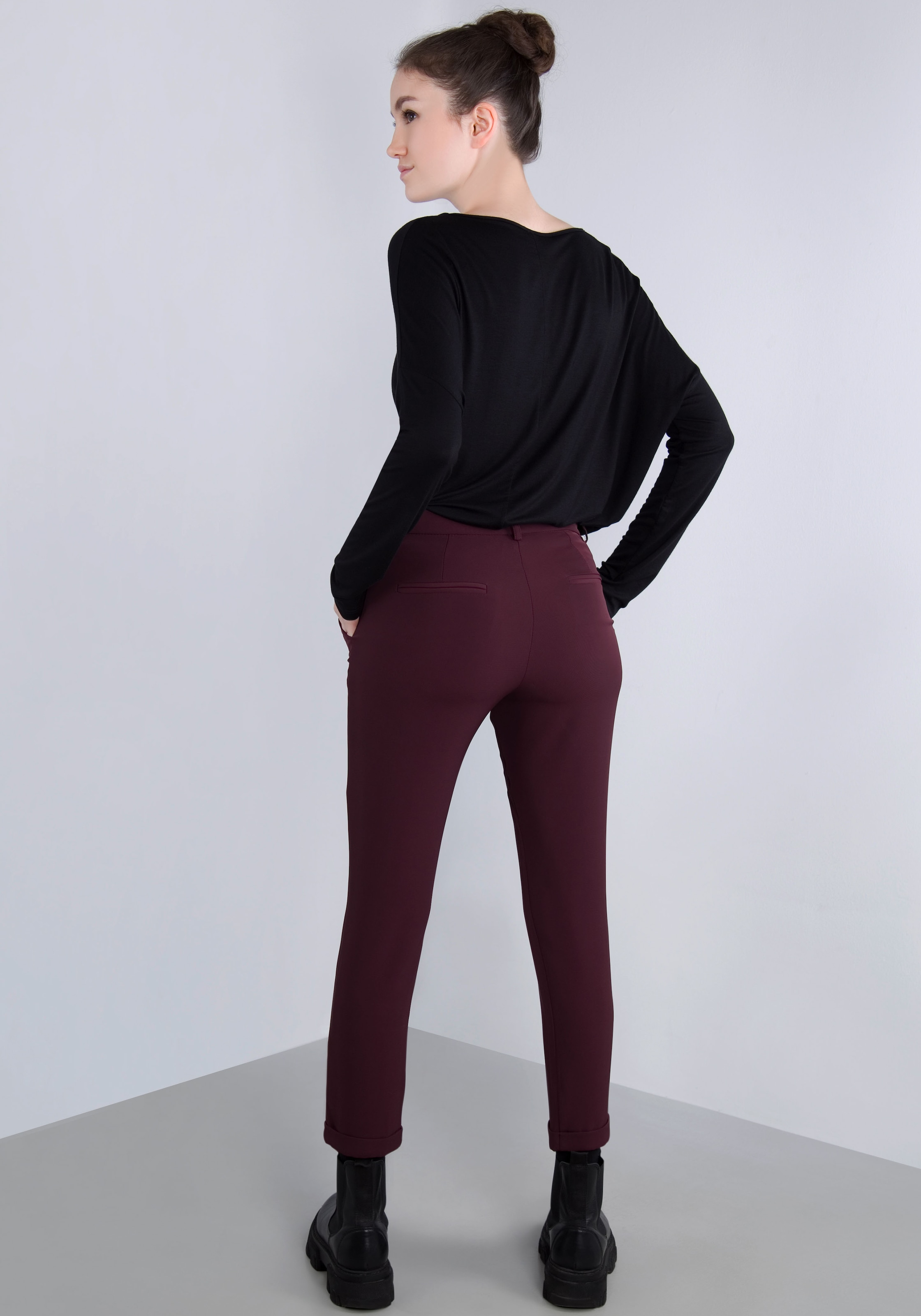 IMPERIAL Webhose, mit Stretch und Umschlagsaum