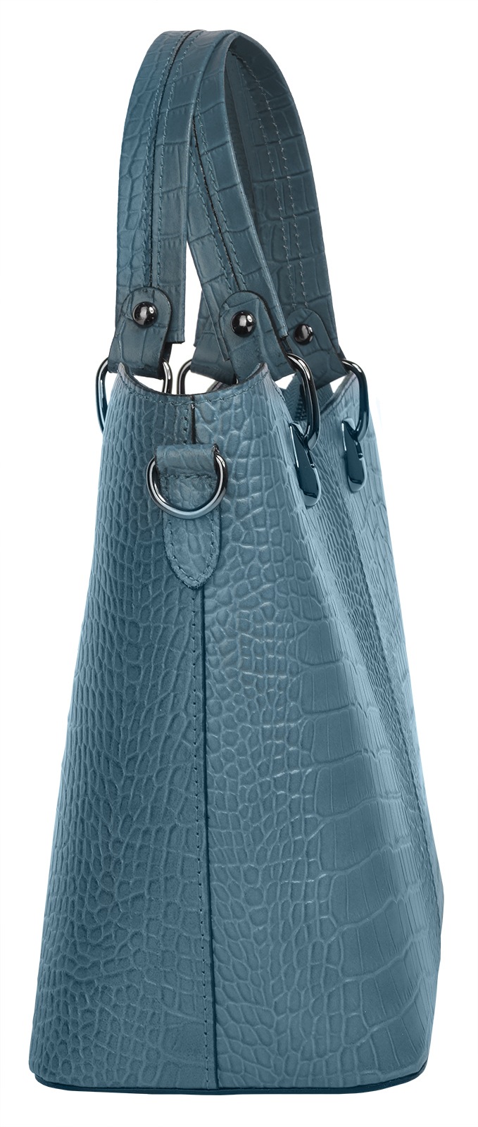 Cluty Henkeltasche, echt Leder, Made in Italy