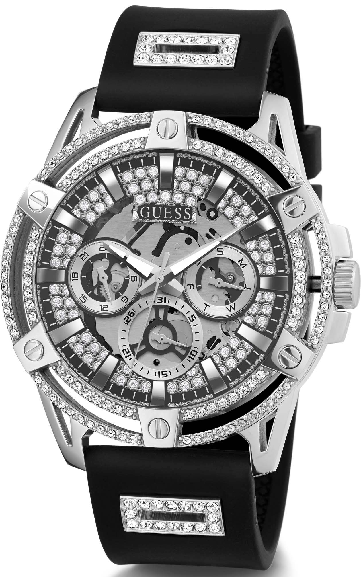 Guess Multifunktionsuhr »KING«, Armbanduhr, Quarzuhr, Herrenuhr