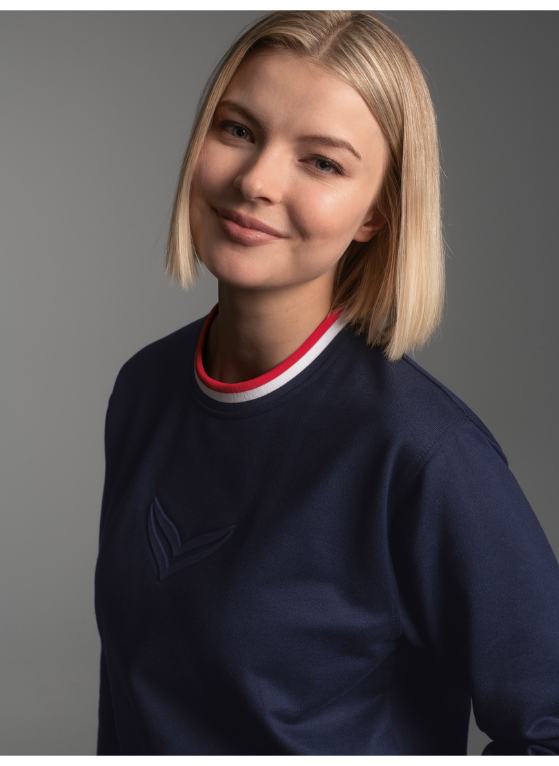 Trigema Sweater »TRIGEMA Sweatshirt mit 3D-Logo-Prägung«
