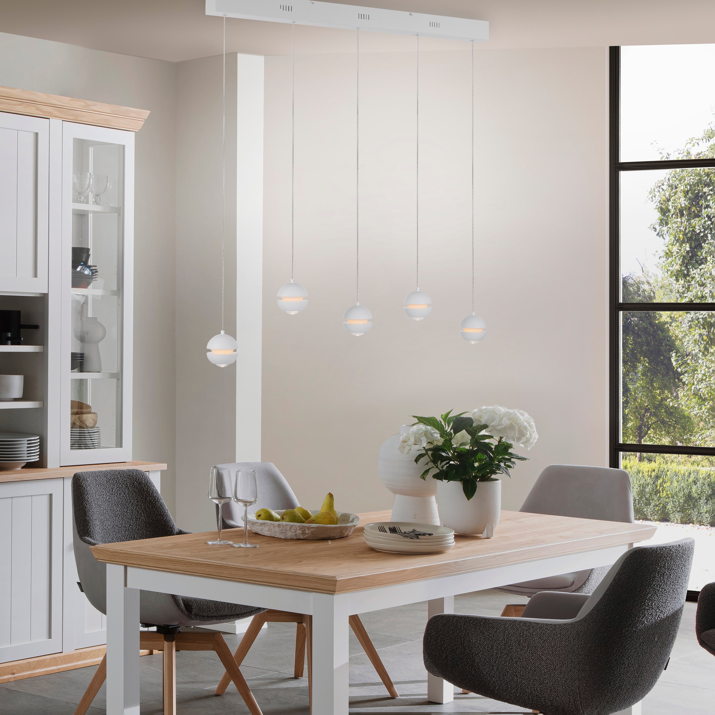 SCHÖNER WOHNEN-Kollektion LED Pendelleuchte »LINI« LED-Board 1 Stk. Warmweiß SCHÖNER WOHNEN Kollektion, 3-Stufen Dimmer, Comfort-Lift