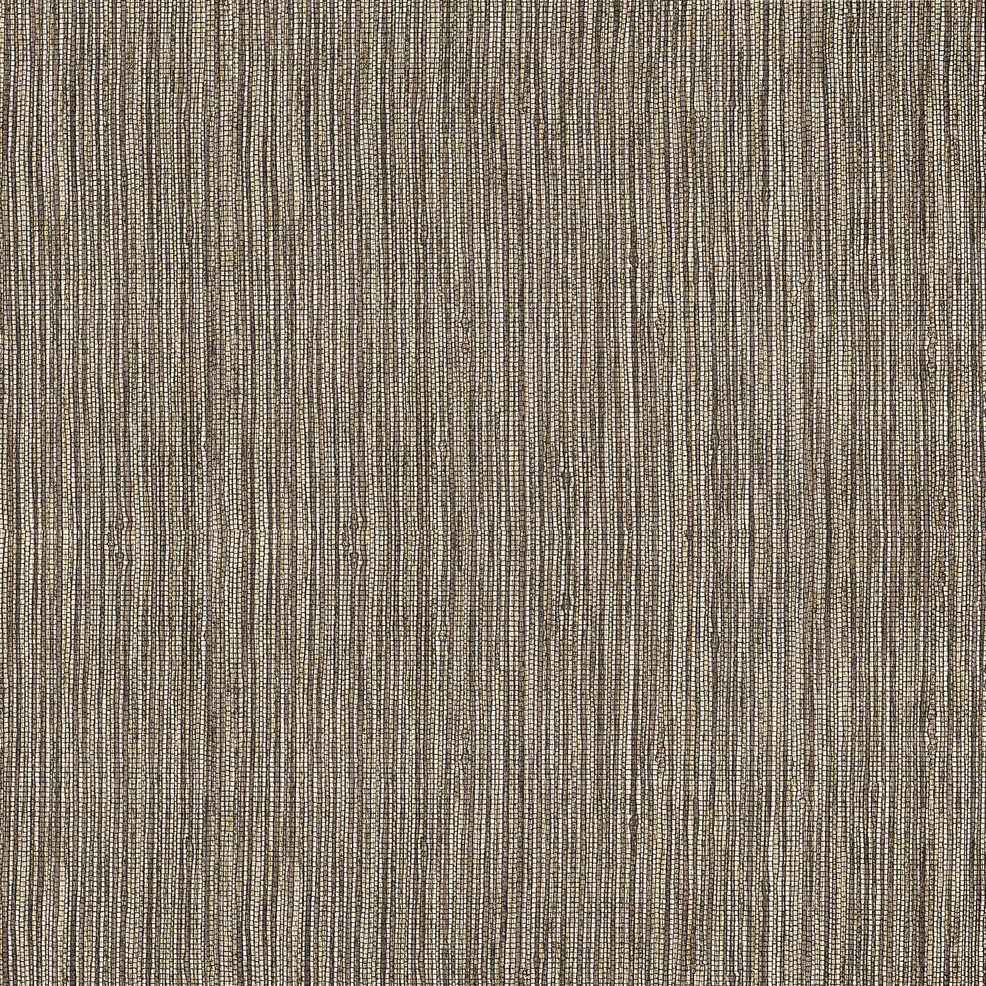 Boutique Vliestapete "Luxux Uni Grass" uni geprägt Braun/Gold - 10m x 52 cm