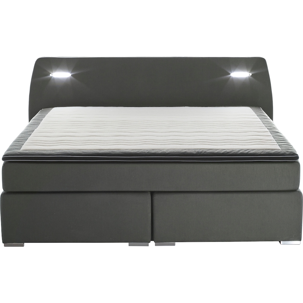 ATLANTIC home collection Boxspringbett »REX LED«