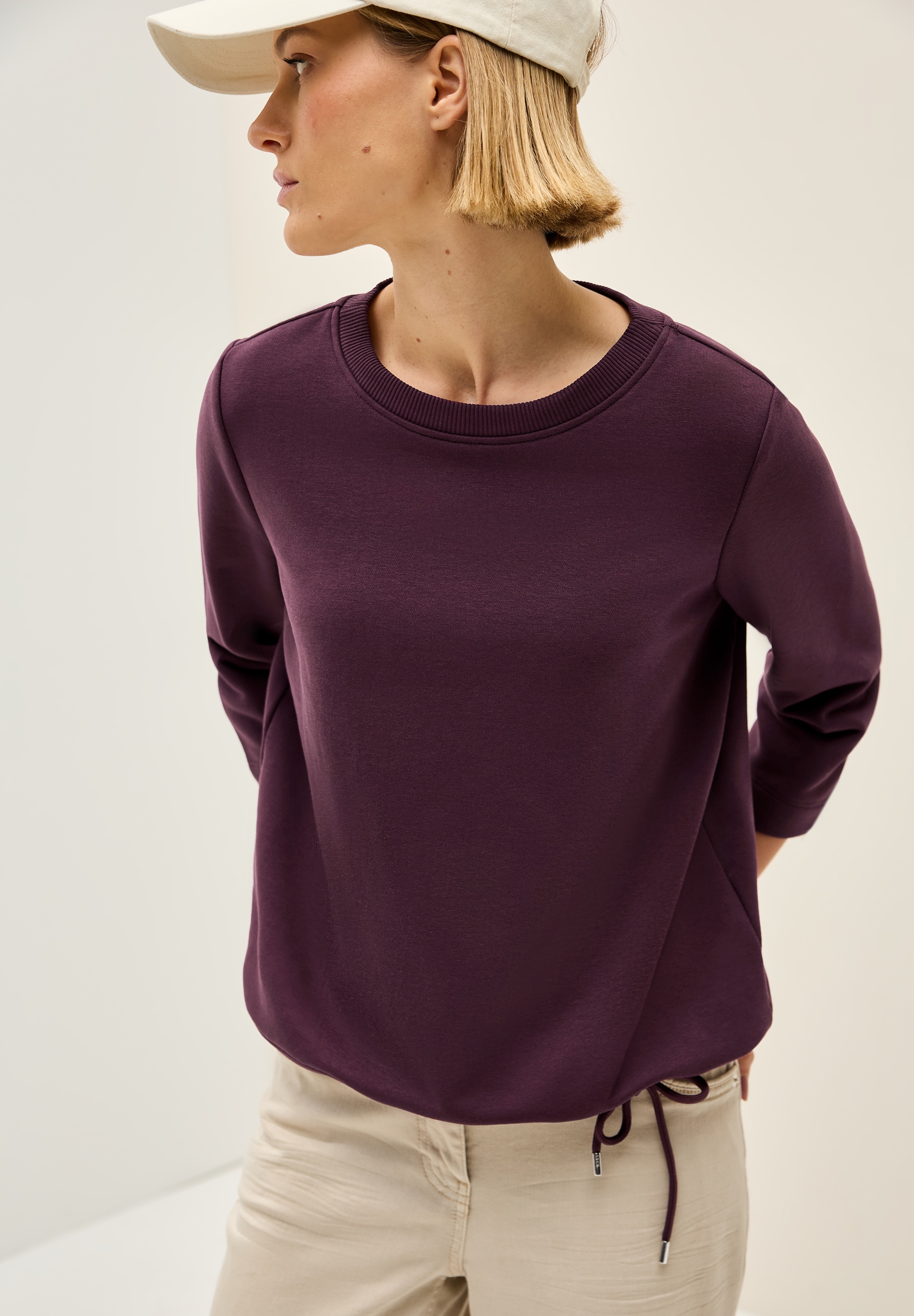 Cecil Sweatshirt aus Baumwolle mit Stretchanteil günstig online kaufen