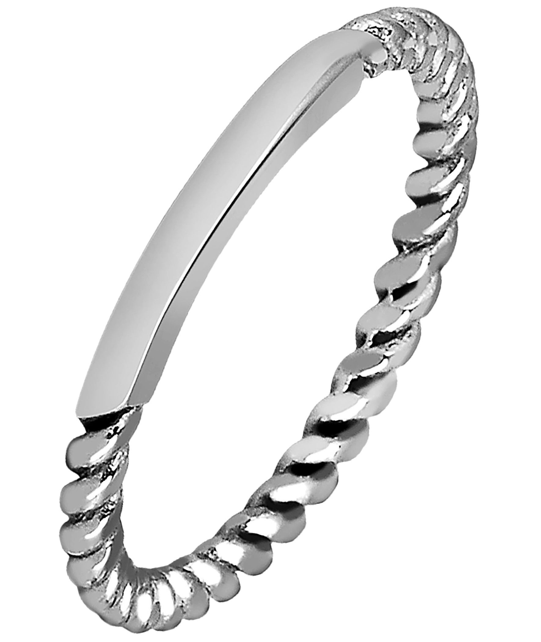 Fingerring ADELIA´S "Damen Ring aus Edelstahl" Gr. 56, silber, Fingerringe, Damen, 56, Edelstahl, Fingerring 9
