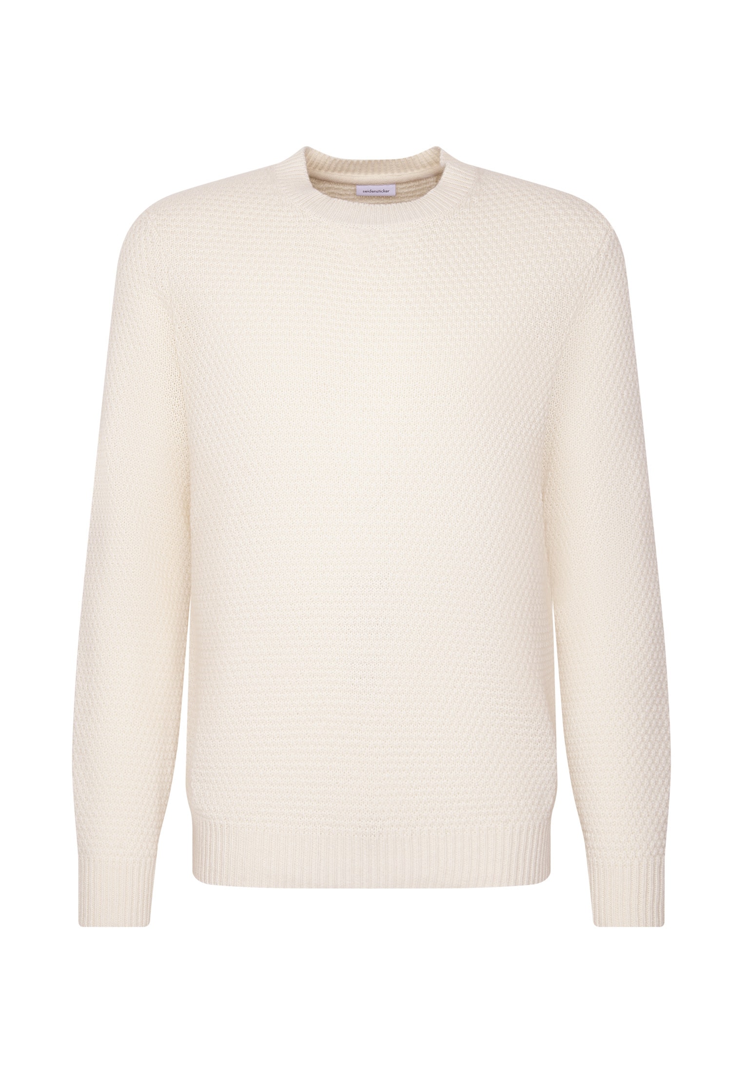 seidensticker Strickpullover »Schwarze Rose« 1/1 Rundhals Struktur