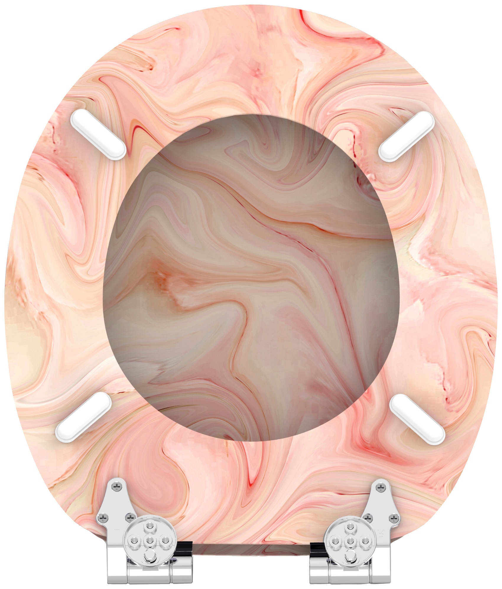 Sanilo WC-Sitz »Marmor Rosa«, mit Absenkautomatik, BxL: 37,7 x 42,0 - 47,0 cm