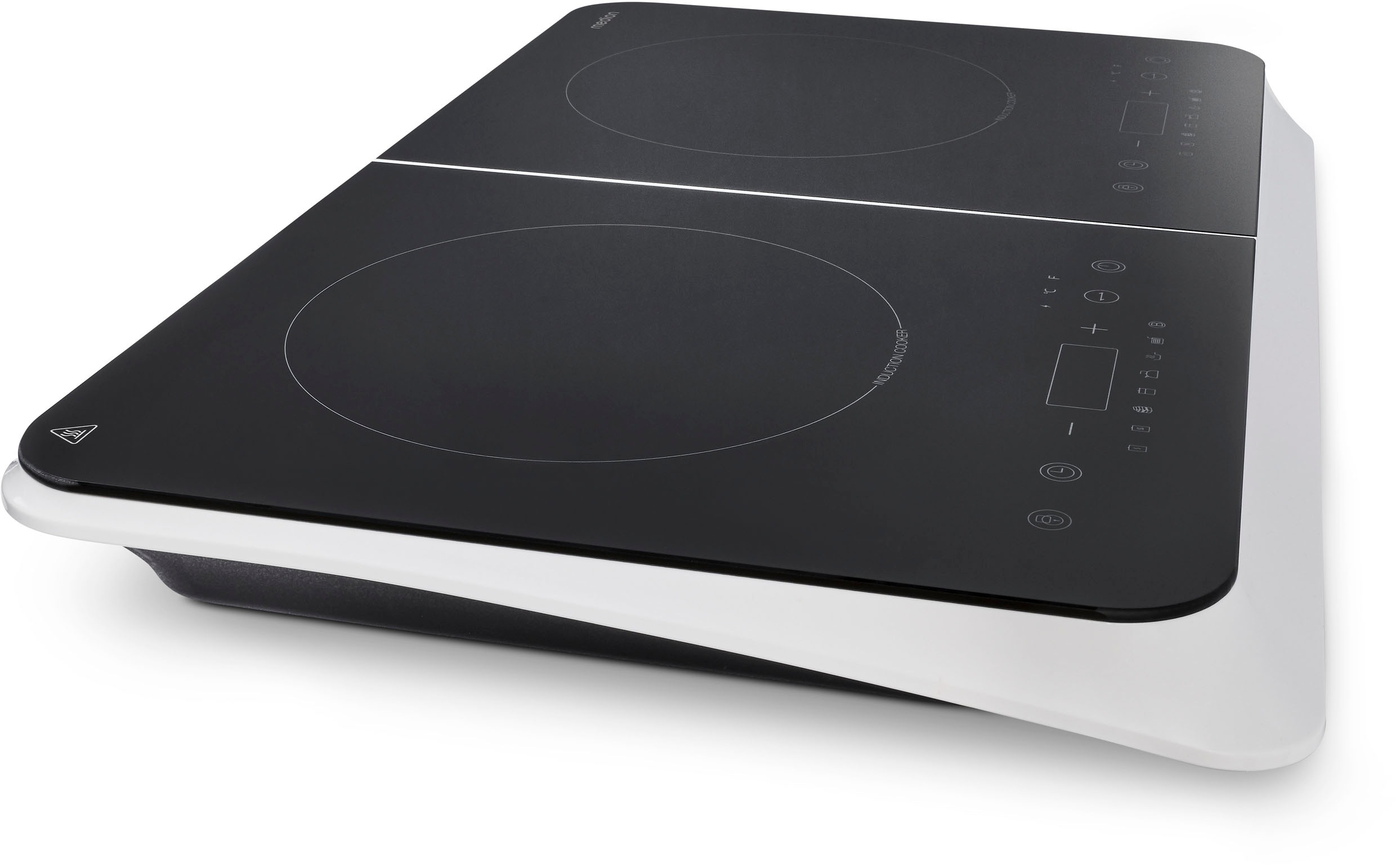 Thumbnail - Medion Doppel-Induktionskochplatte "MD 18493, 3500 W Induktionsleistung, automatische Topferkennung, Timer" Temperaturbe...