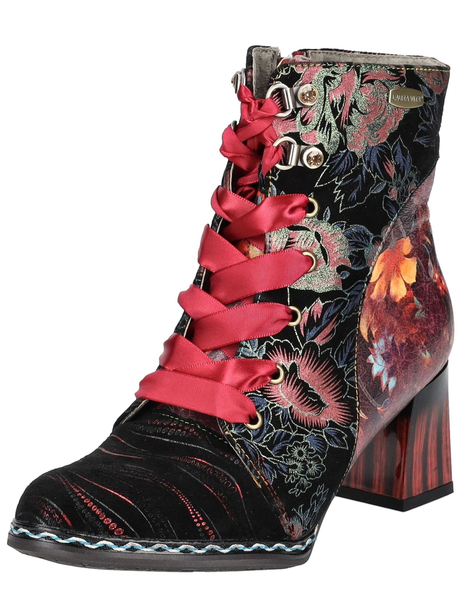 LAURA VITA Schnürstiefelette "LAURA VITA Stiefelette Leder/Textil" günstig online kaufen