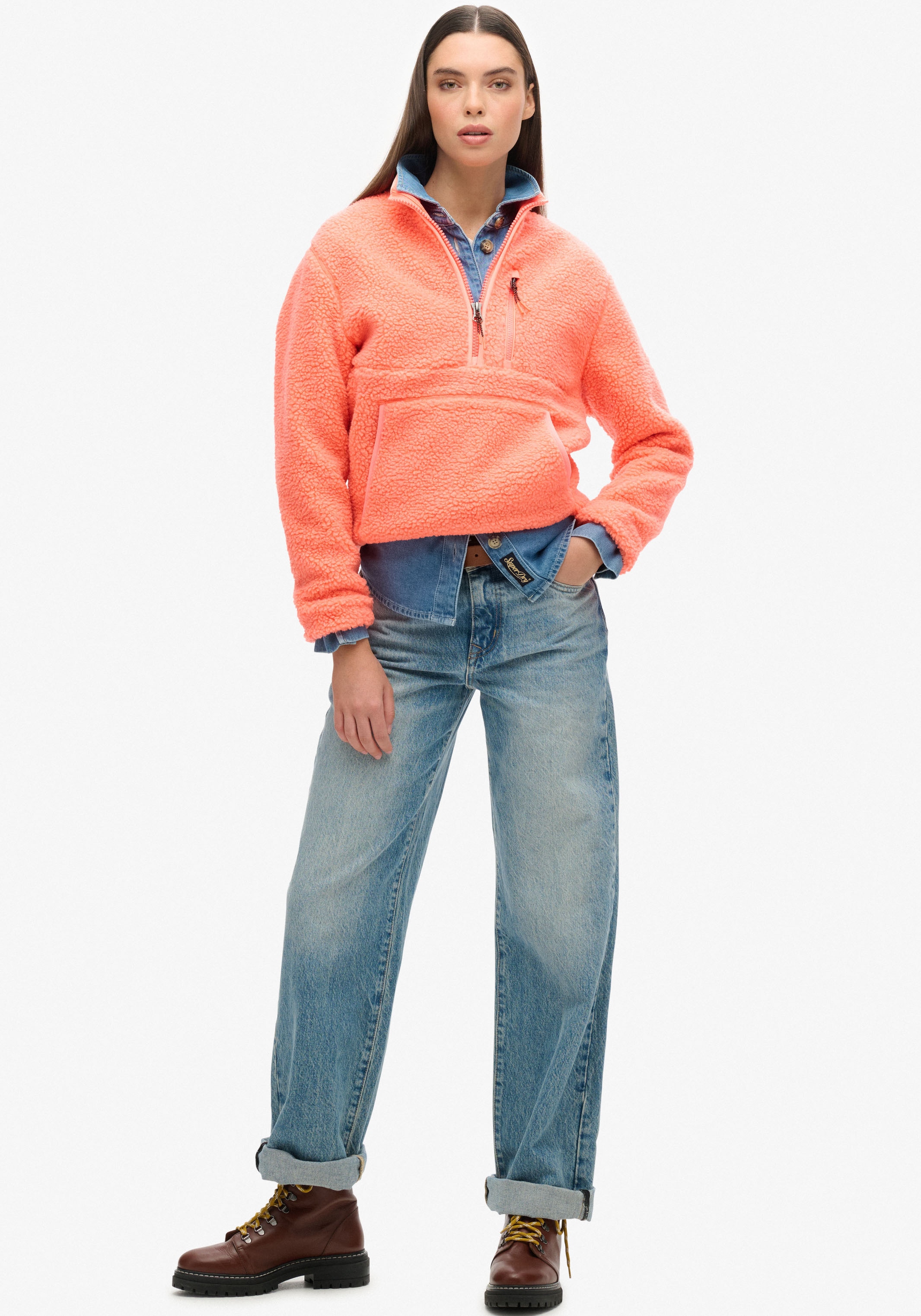 Superdry Fleecepullover »OUTDOOR HALF ZIP FLEECE«