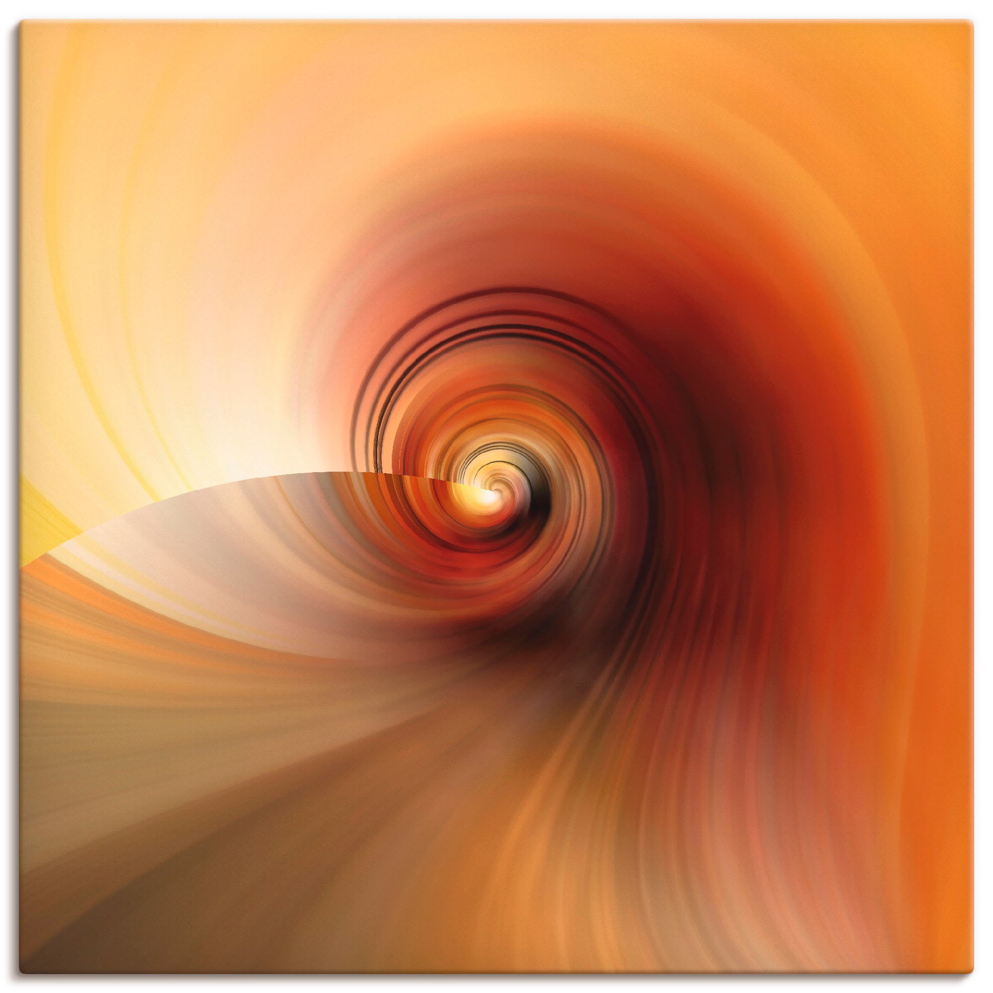 Artland Leinwandbild "Abstraktes in Creme" Muster 1 Stk. tlg. auf Holzrahme günstig online kaufen