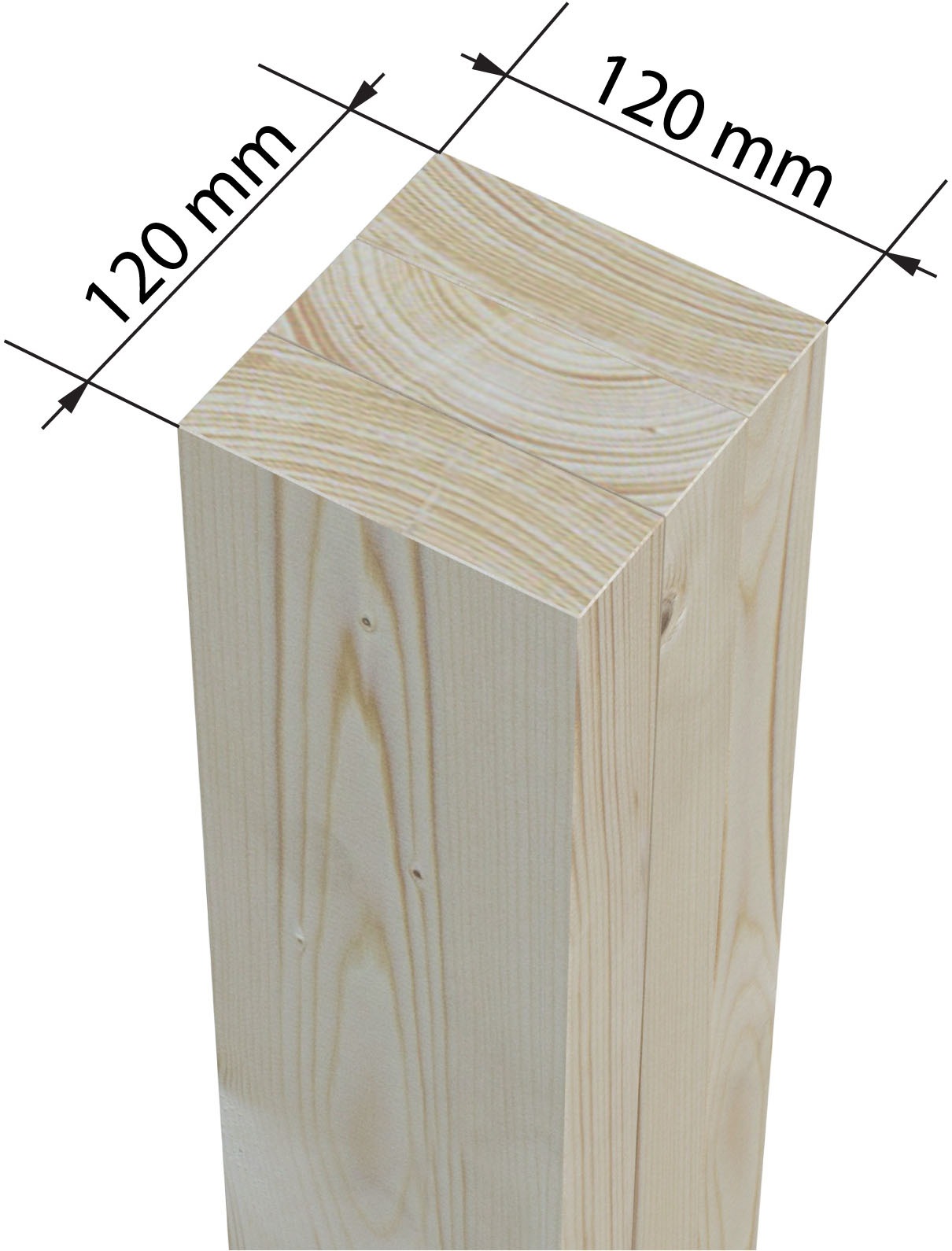 Palmako Einzelcarport »Robert« Massivholz 291 cm weiß/weiß