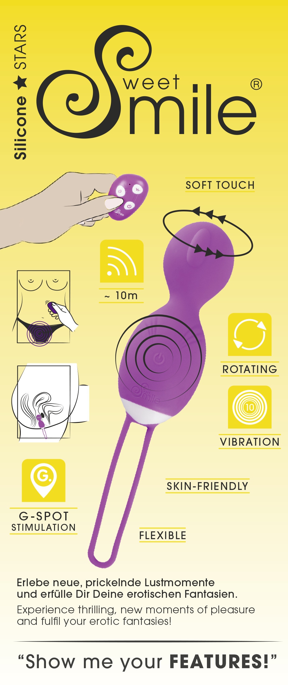 Sweet Smile Liebeskugeln »Vibrokugeln RC Rotating Love Ball«