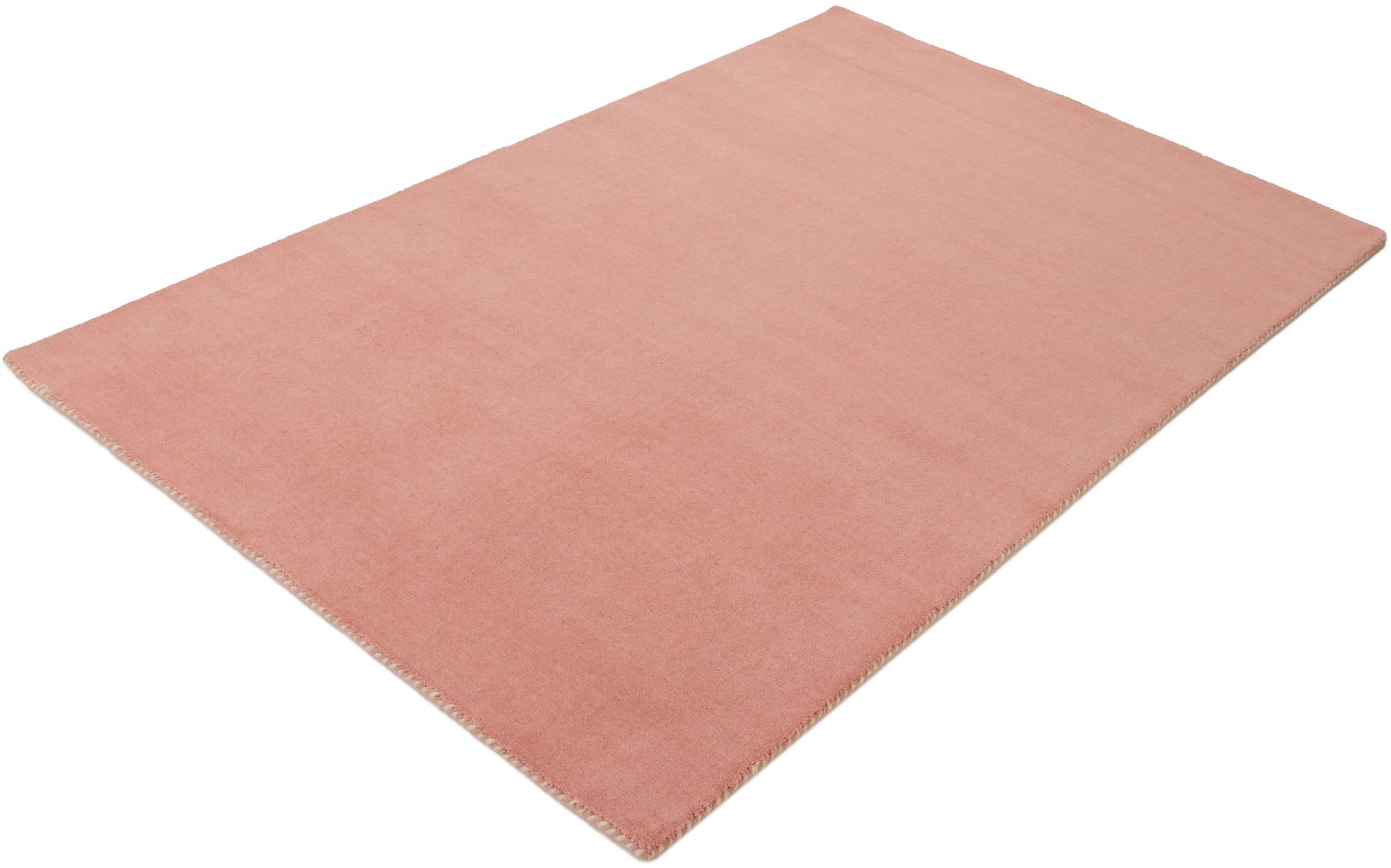 Thumbnail - carpetfine Wollteppich "Gabbeh Lola Uni" rechteckig 14 Höhe mit natürlichem Pflanzenmaterial von Hand gewebt, auch in Ru...
