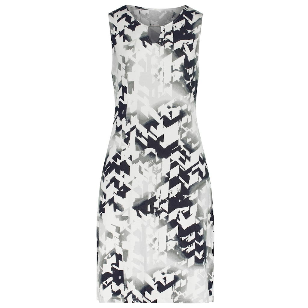 Damenmode Kleider Pastunette Sommerkleid »Sommerkleid« schwarz-weiß-gemustert