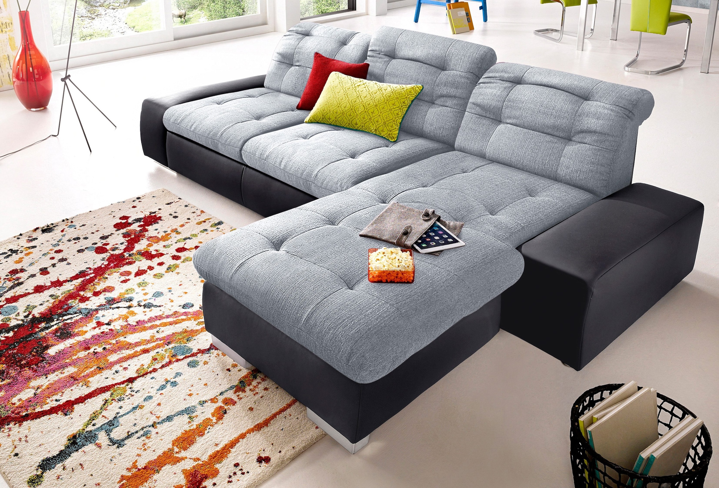 sit&more Ecksofa "Palomino L-Form", wahlweise XL oder XXL und mit Bettfunktion