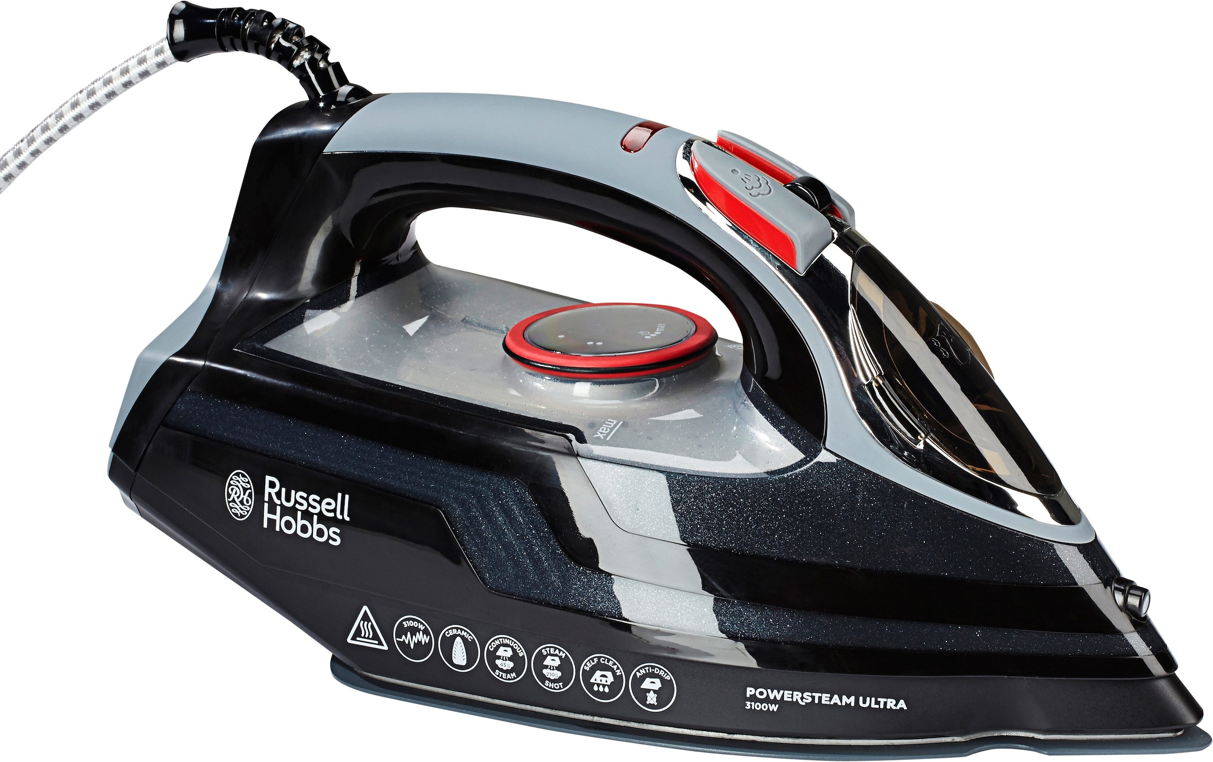 RUSSELL HOBBS Dampfbügeleisen »»Power Steam Ultra« 20630-56«, 3100 W,  leichtgleitende Keramiksohle | BAUR