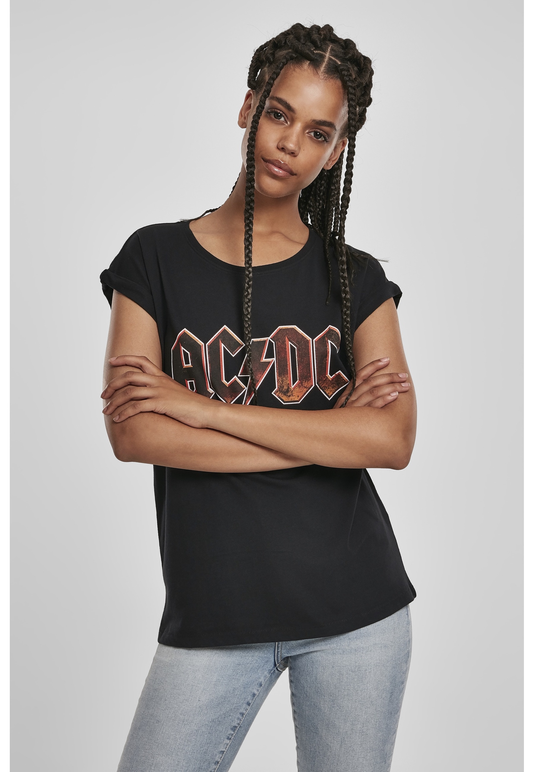 Merchcode Kurzarmshirt »Merchcode Damen Ladies AC/DC Voltage Tee« 1 Stk.