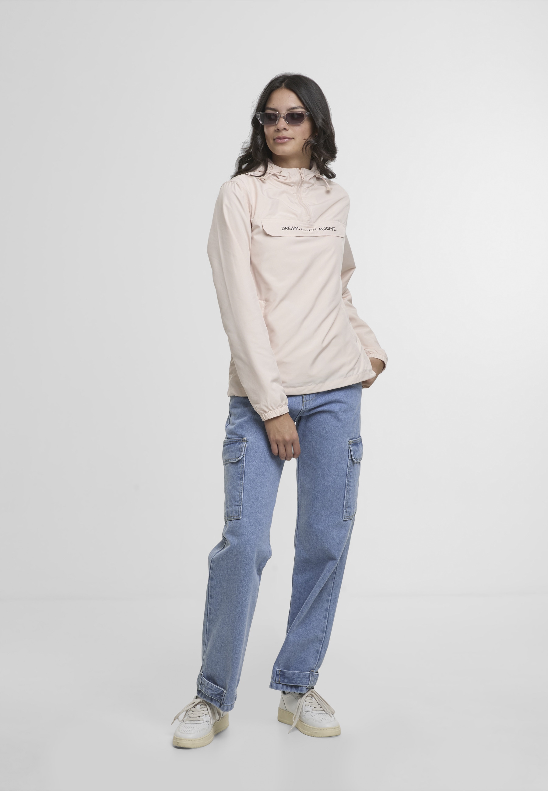MisterTee Umstandssweatshirt »MisterTee Dream Believe Achieve Ladies Basic Pull Over Jacket«
