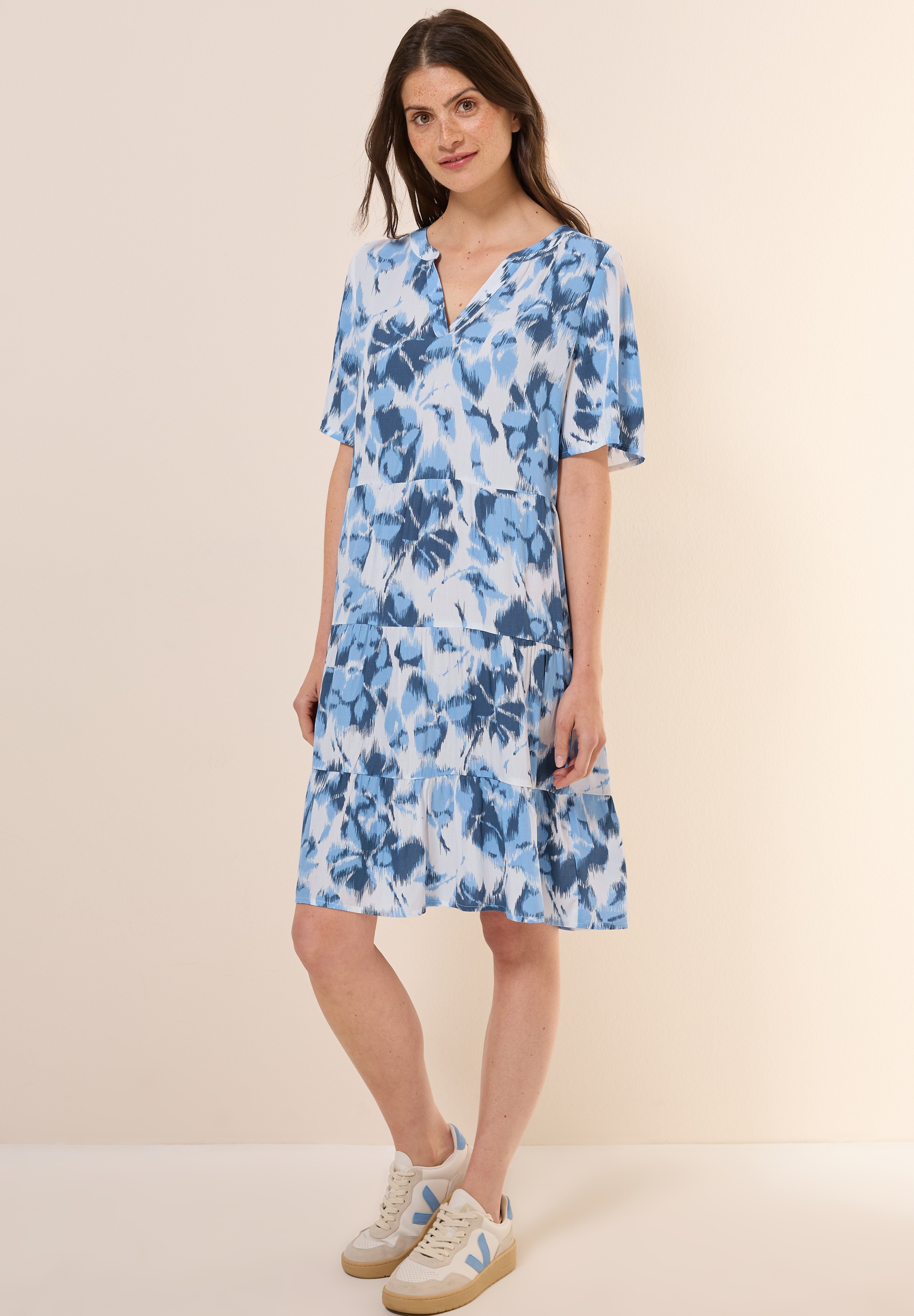 Cecil Midikleid Ohne Taschen mit Volant günstig online kaufen