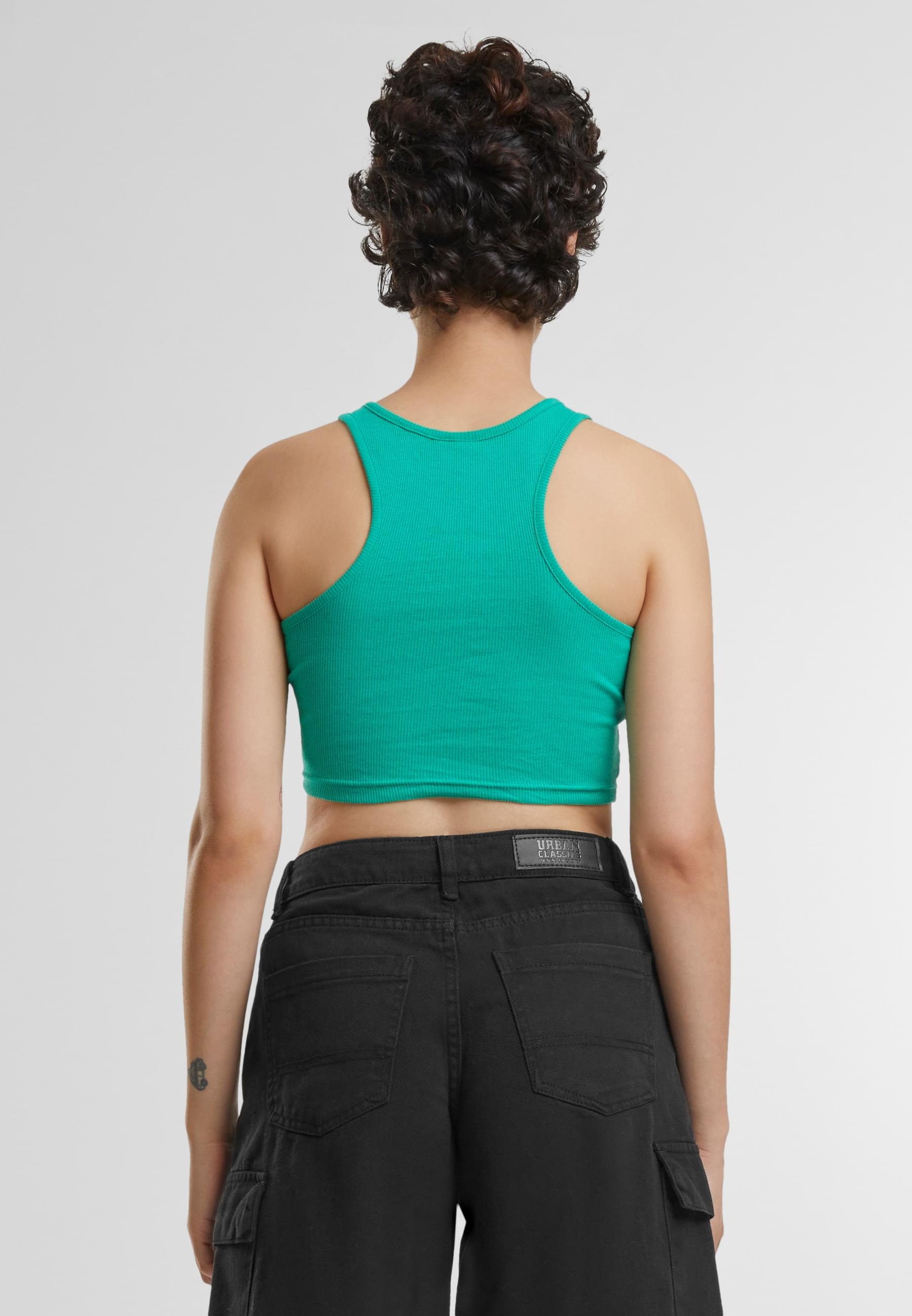 URBAN CLASSICS Muskelshirt »Urban Classics Damen Ladies Cropped Rib Top«, (1 tlg.)