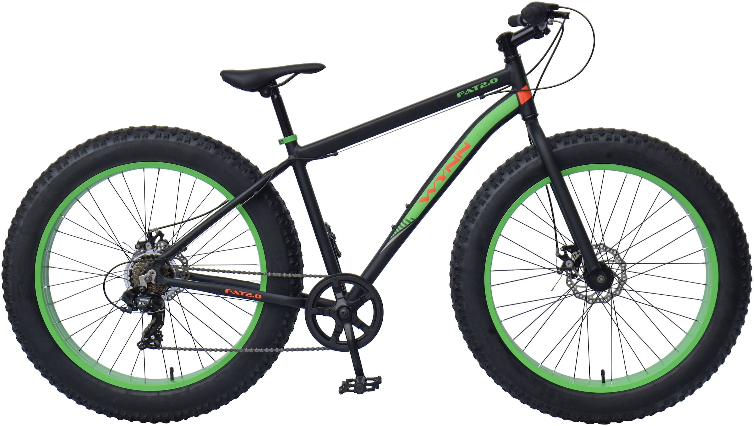 WYNN Fatbike "FAT2.0" 7 Gang Shimano Tourney Schaltwerk Kettenschaltung
