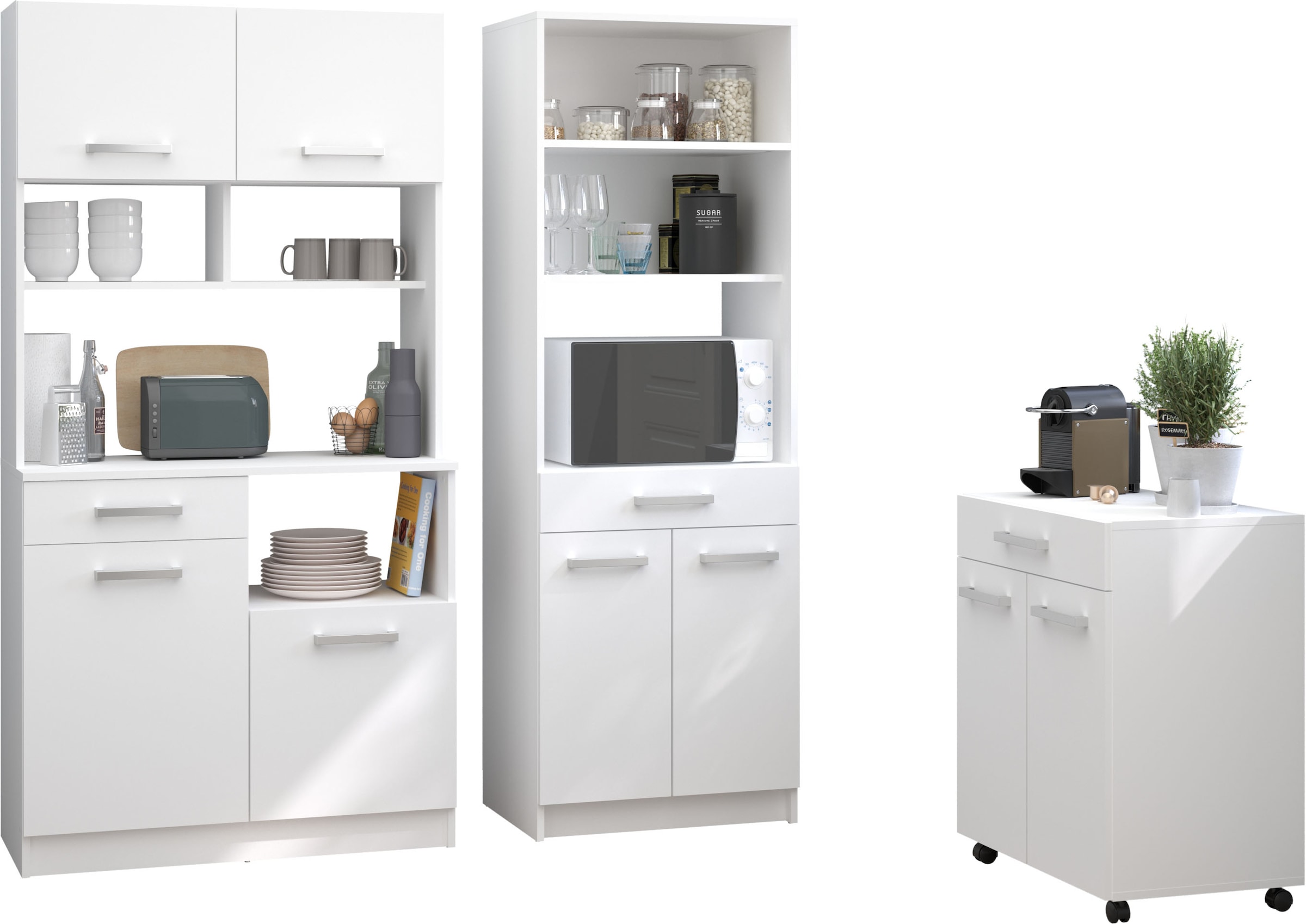 Parisot Schrank-Set "Buffet Set Uno 4" 3 Stk. tlg. zeitlos, pflegeleicht, v günstig online kaufen