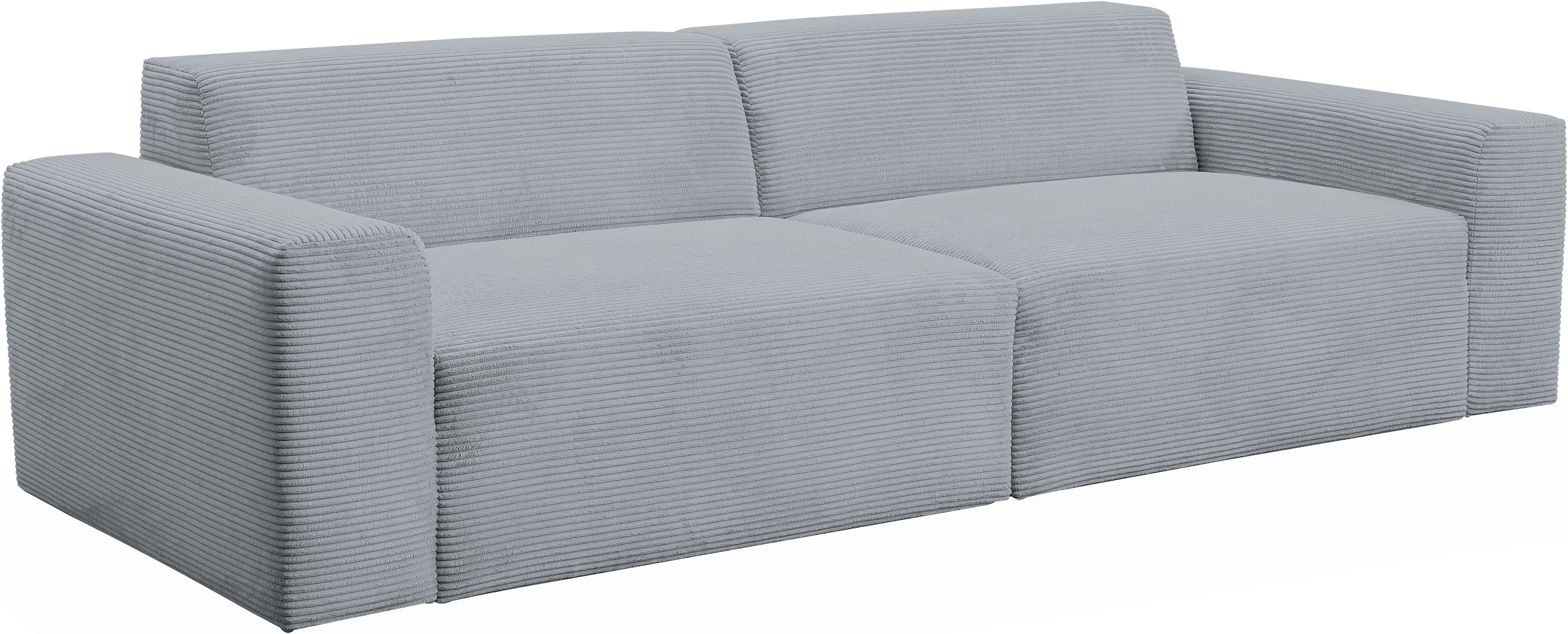 WERK2 Sofa »Zeus 3-Sitzer, Big-Sofa, Breite 256cm, Tiefe 105cm, modern und bequem«, Curvy Trend 3-Sitzer mit urbaner Optik