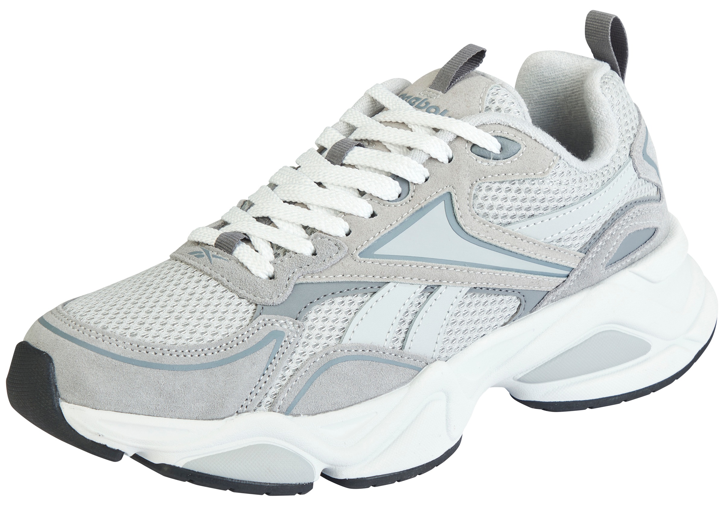 REEBOK CLASSIC Herren Trainingsschuh "REEBOK CHARGE RUN", Gr. 44pure grau 3, pure grau 2, pure grau 5, blac, Leder, Synthetik, Textil, Schuhe